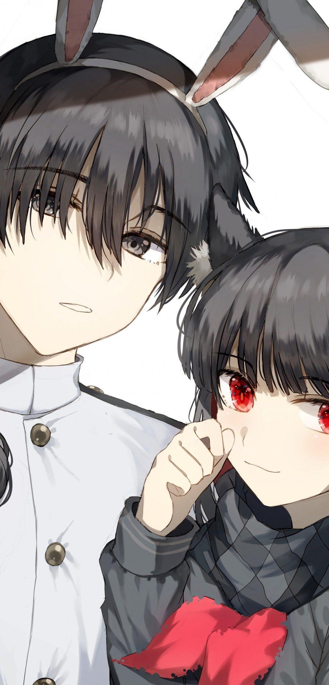1080x2246 Download 1080x2246 Rider, Oryuu, Fate Grand Order, Anime Couple, Cute, Animal Ears Wallpaper for Xiaomi Pocophone F Asus ZenFone 5Z