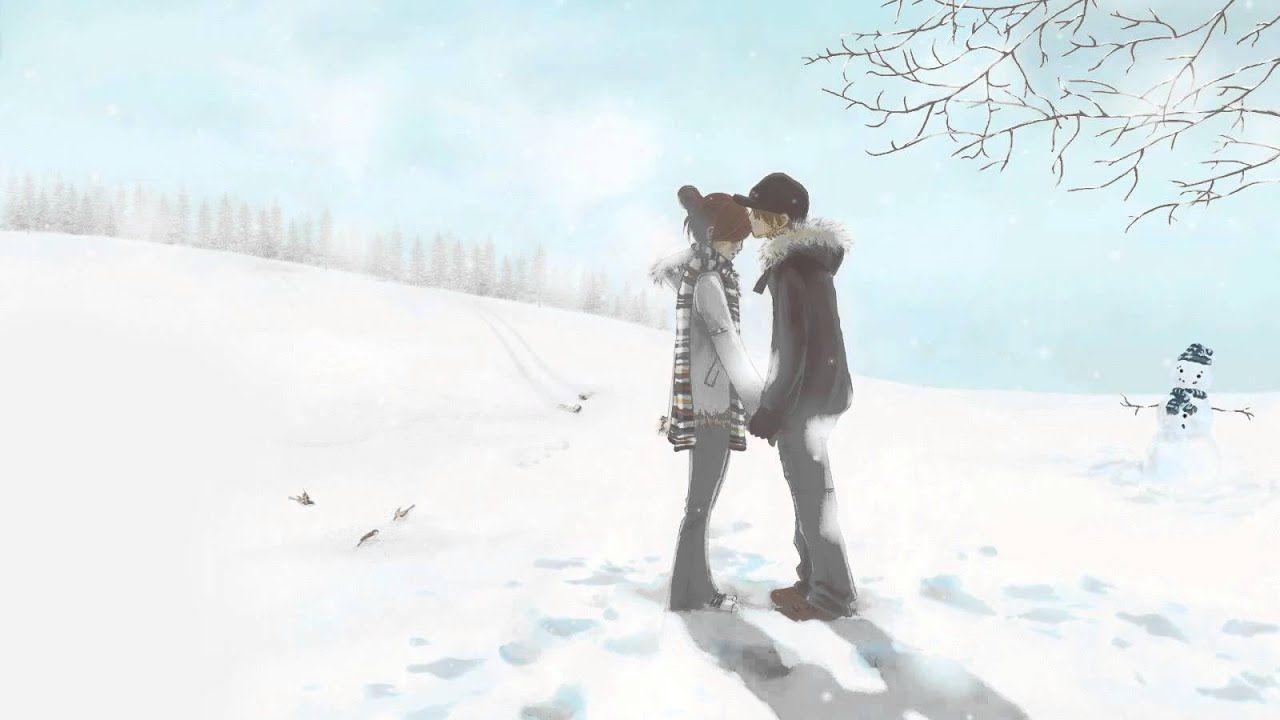 1280x720 Cute Anime Couple in Winter 1600x900 wide wallpaper net