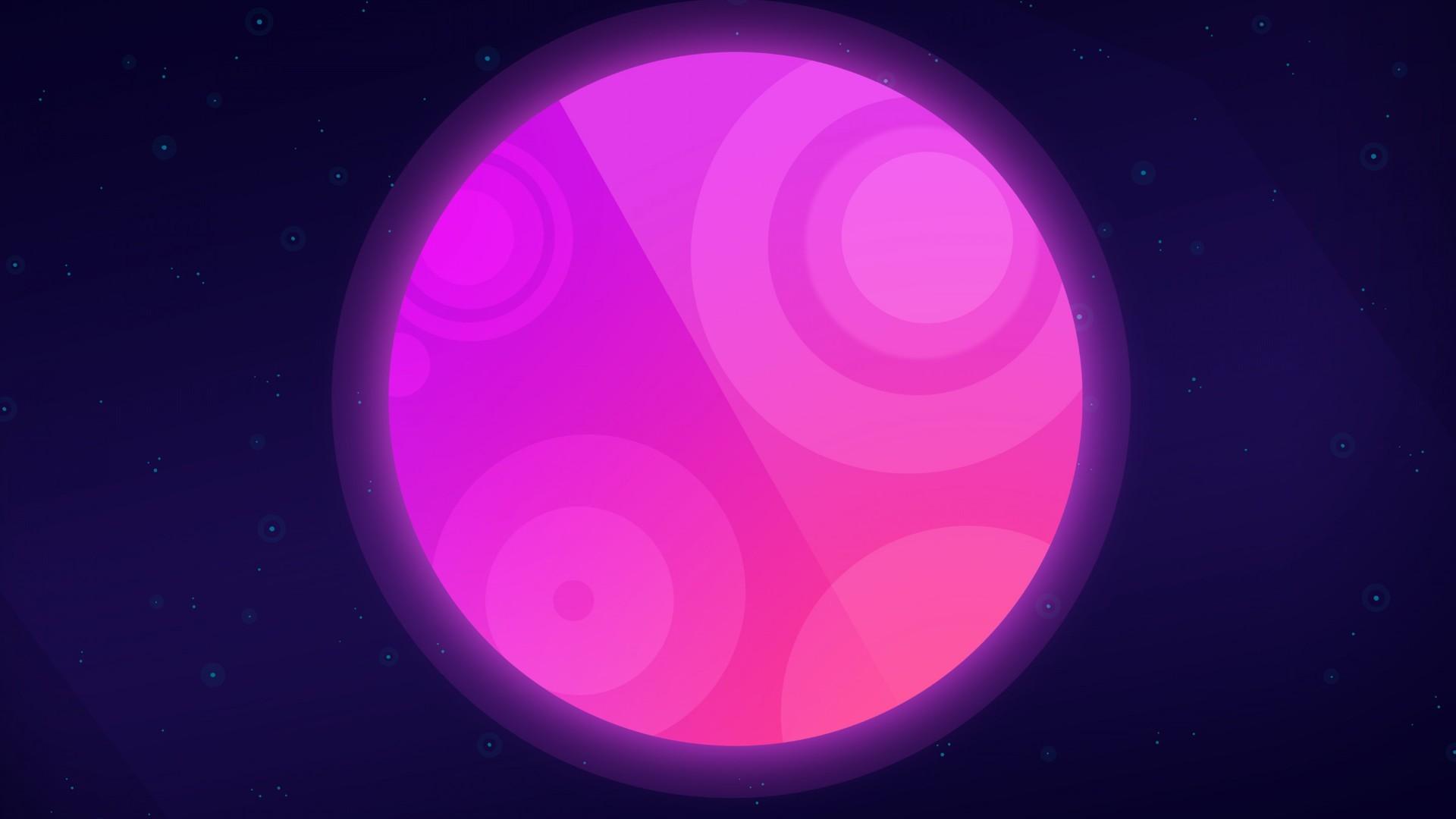 1920x1080 Neon Moon Art 1200P Wallpaper, HD Minimalist 4K Wallpaper, Image, Photo and Background
