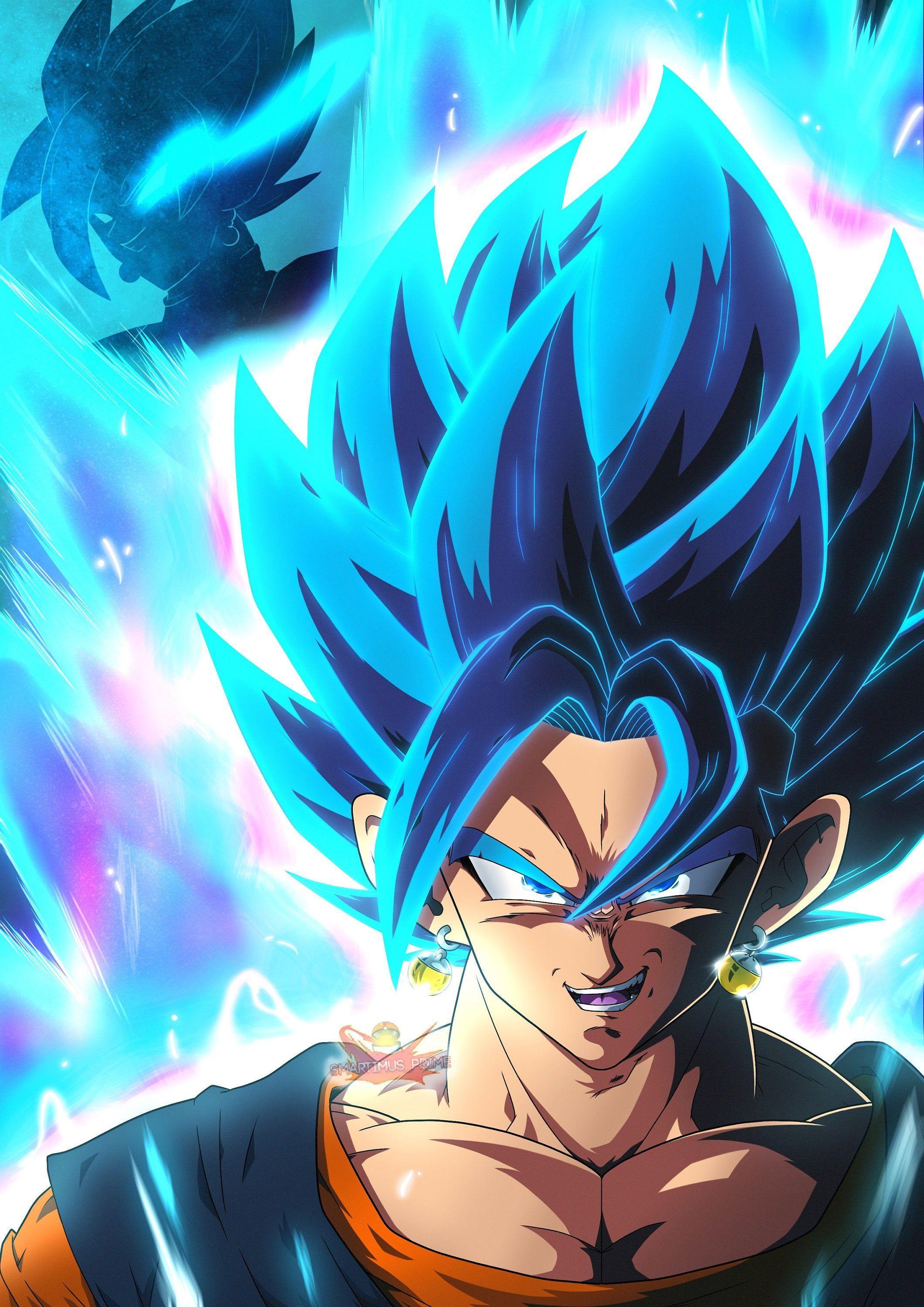 2121x3000 Bound in Blue LR style. Etsy. Dragon ball painting, Anime dragon ball super, Dragon ball artwork