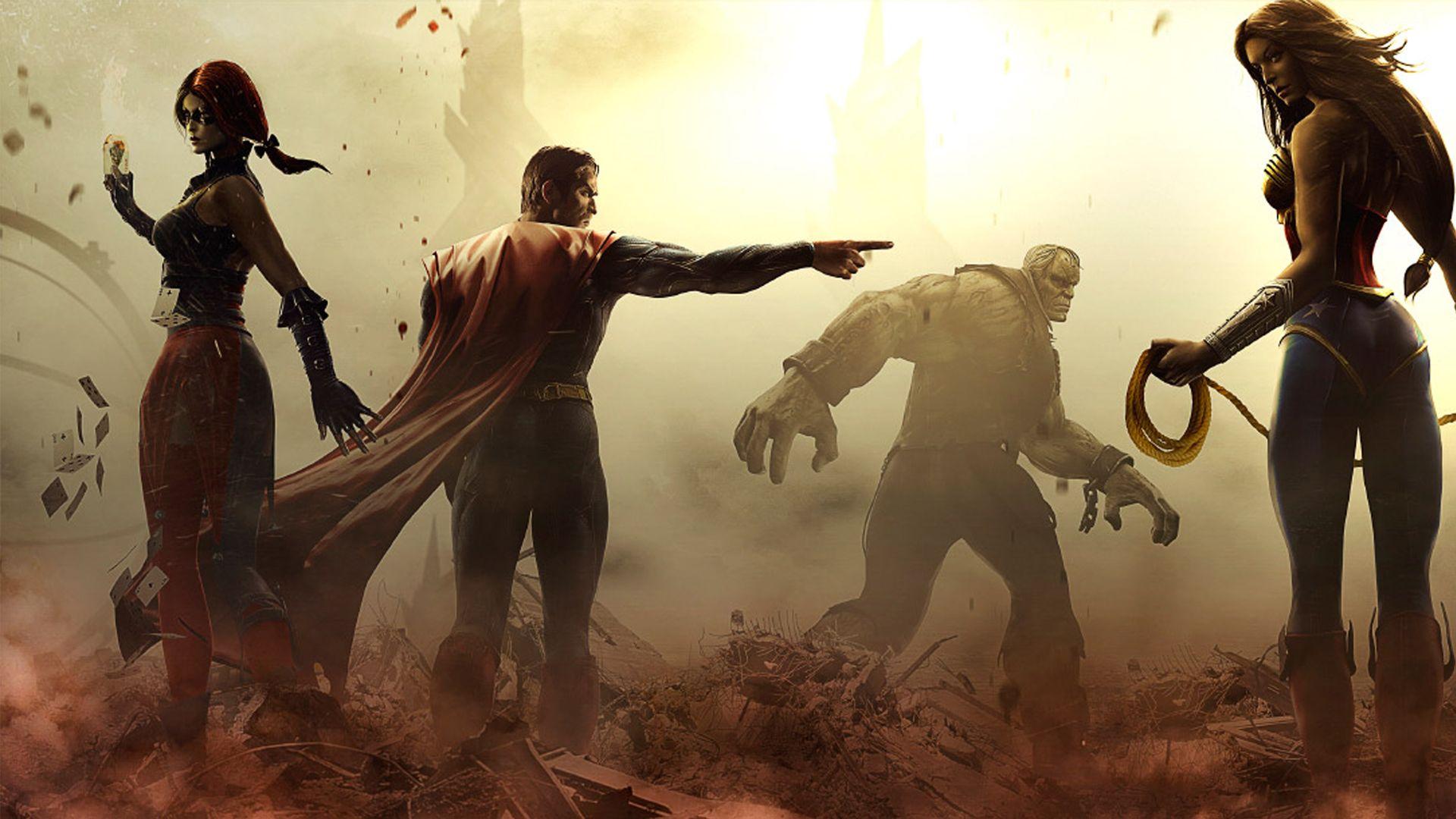1920x1080 DC, Harley Quinn, Injustice: Gods Among Us, Superman, Wonder Woman HD Wallpaper & Background • 18837 • Wallur