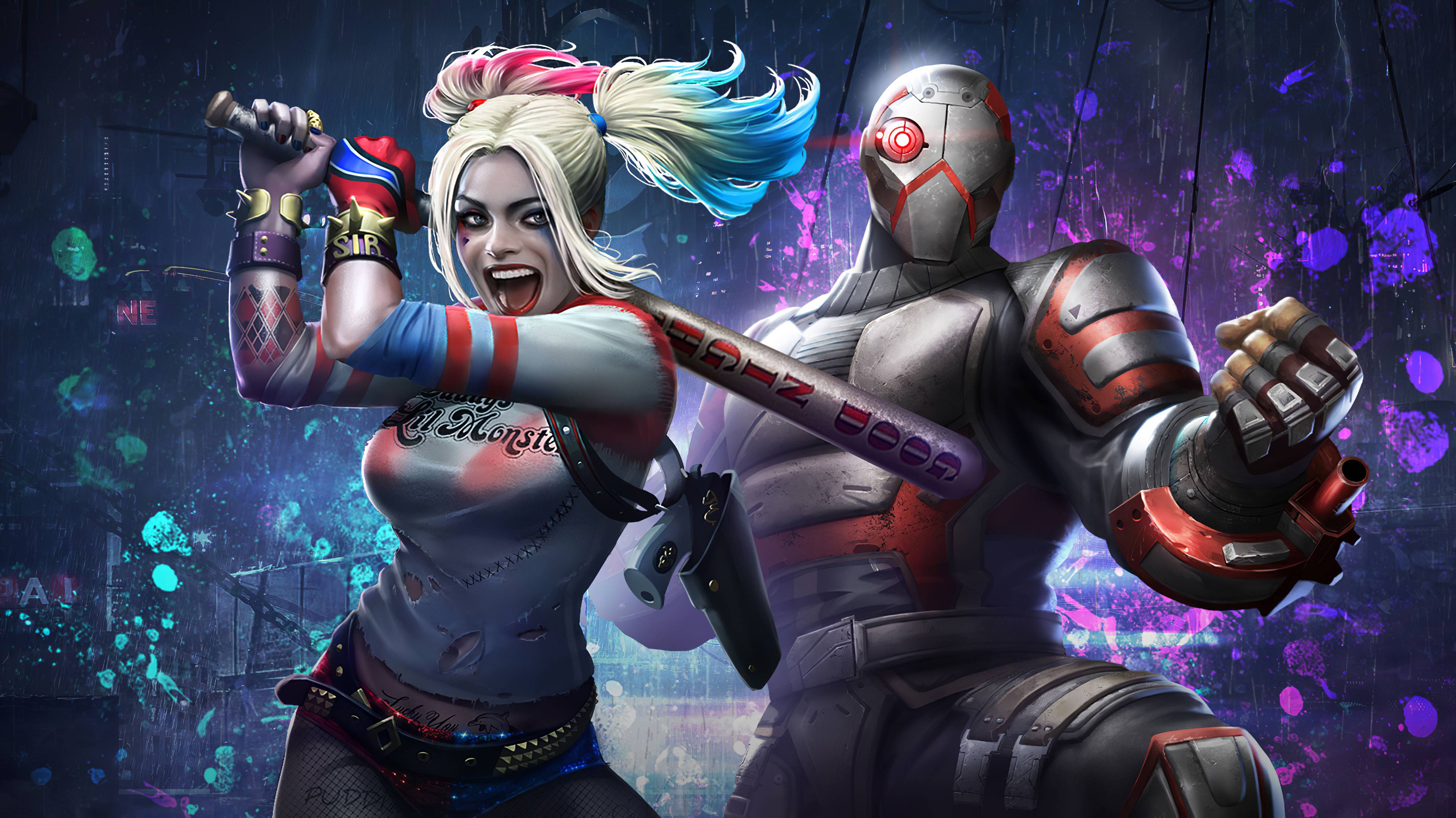 3840x2159 Harley Quinn & Deadshot Injustice 2 Mobile Wallpaper, HD Games 4K Wallpaper, Image, Photo and Background