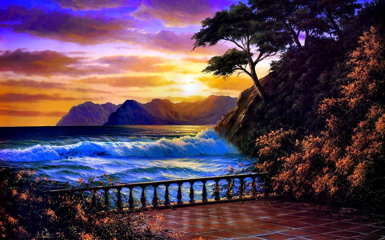 1600x1000 Sunset Wallpaper