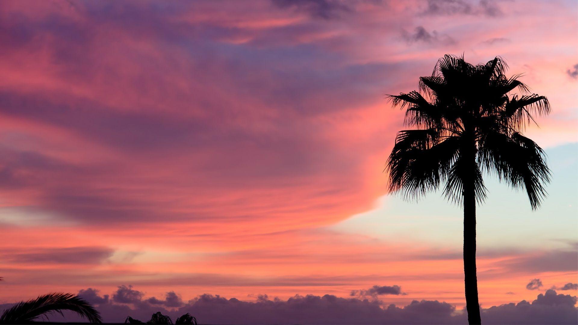 1920x1080 Sunset in Sky Nature Desktop Wallpaper. Tenerife, Nature desktop wallpaper, Vacation trips