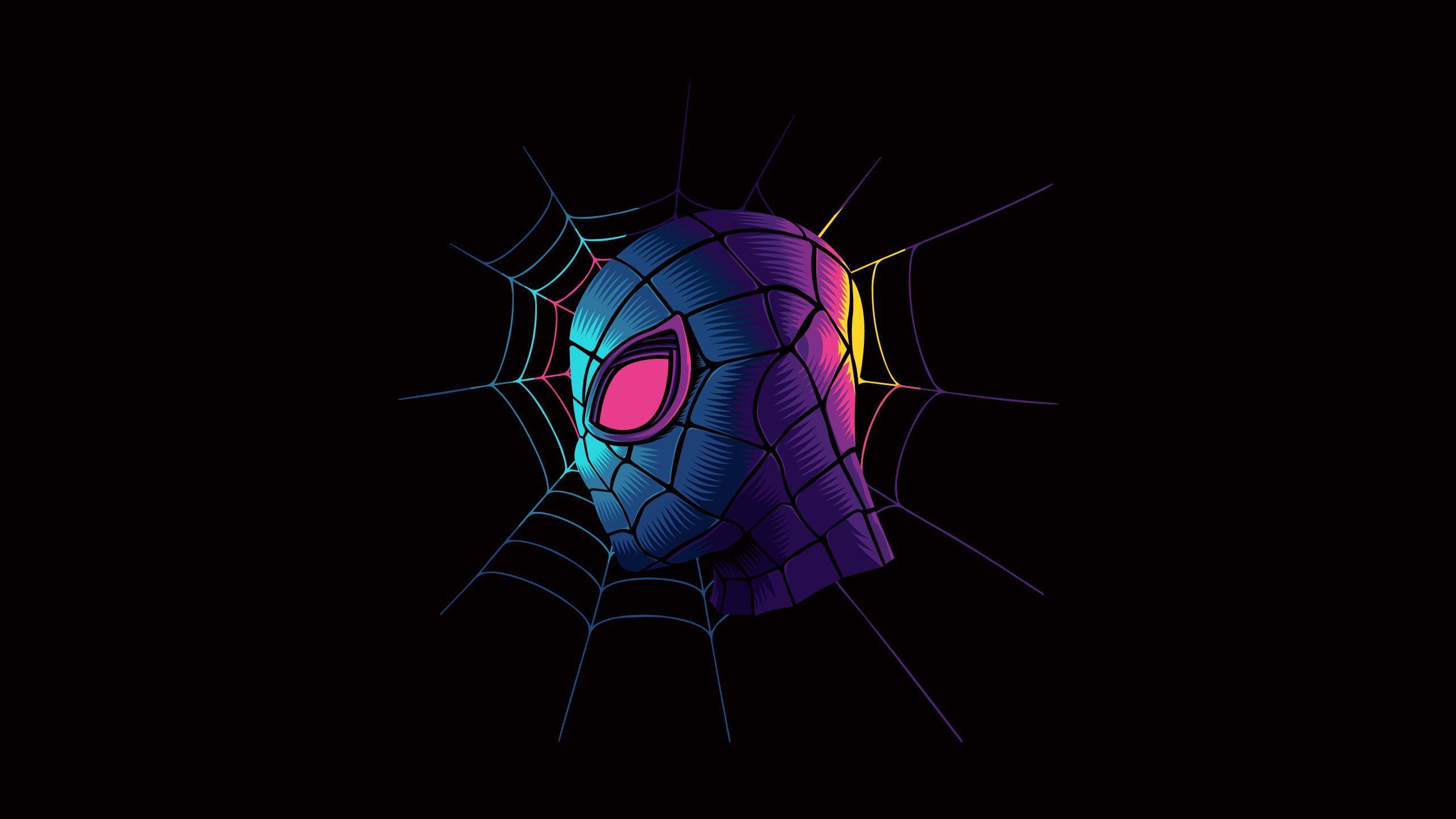 2560x1440 digital digital art #artwork #illustration #simple simple background #minimalism #black #colorful M. Minimalist wallpaper, Superhero wallpaper, Digital wallpaper