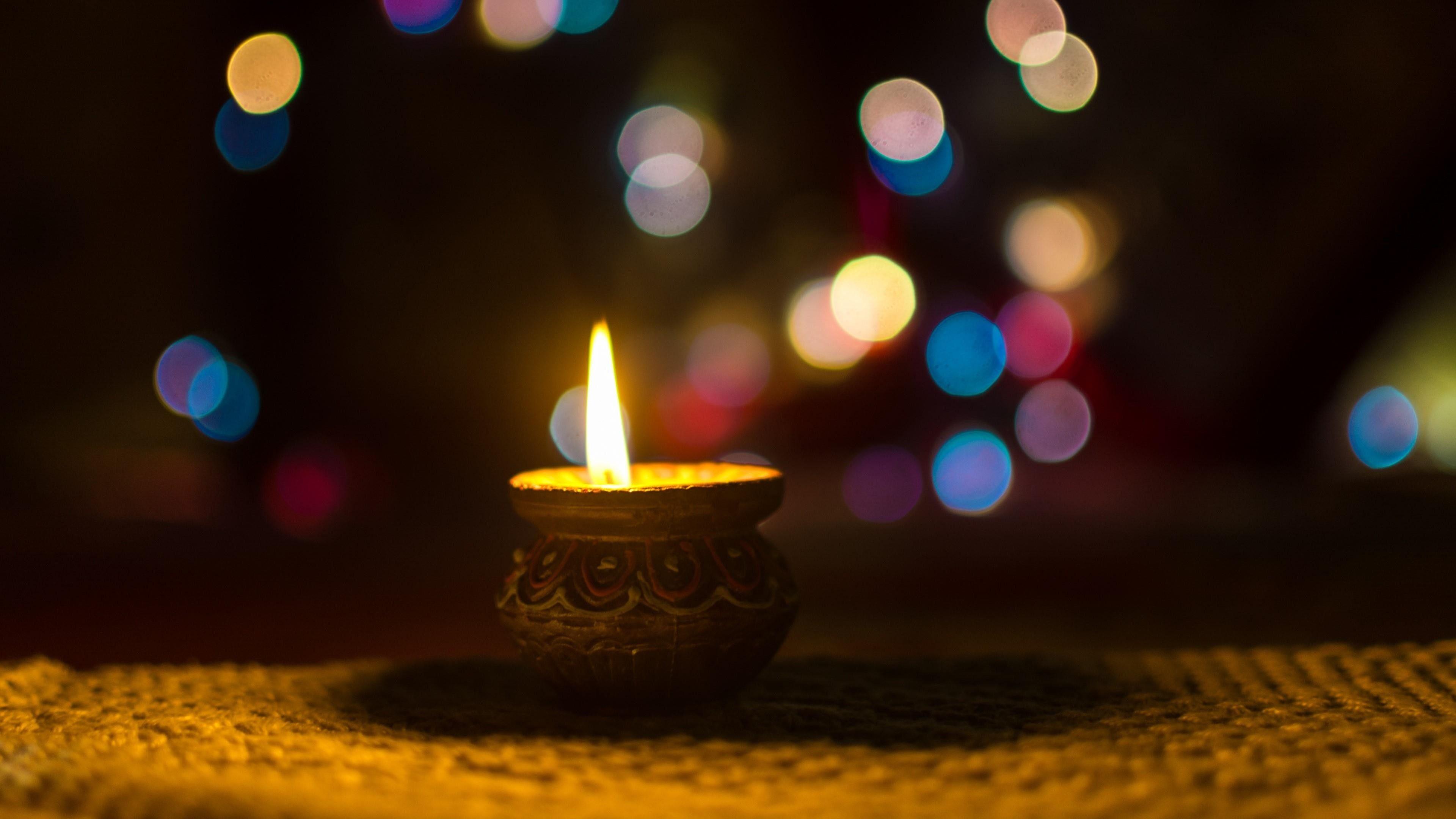 3840x2160 3840x Candlelight With Bokeh Effect Wallpaper Captions For Instagram
