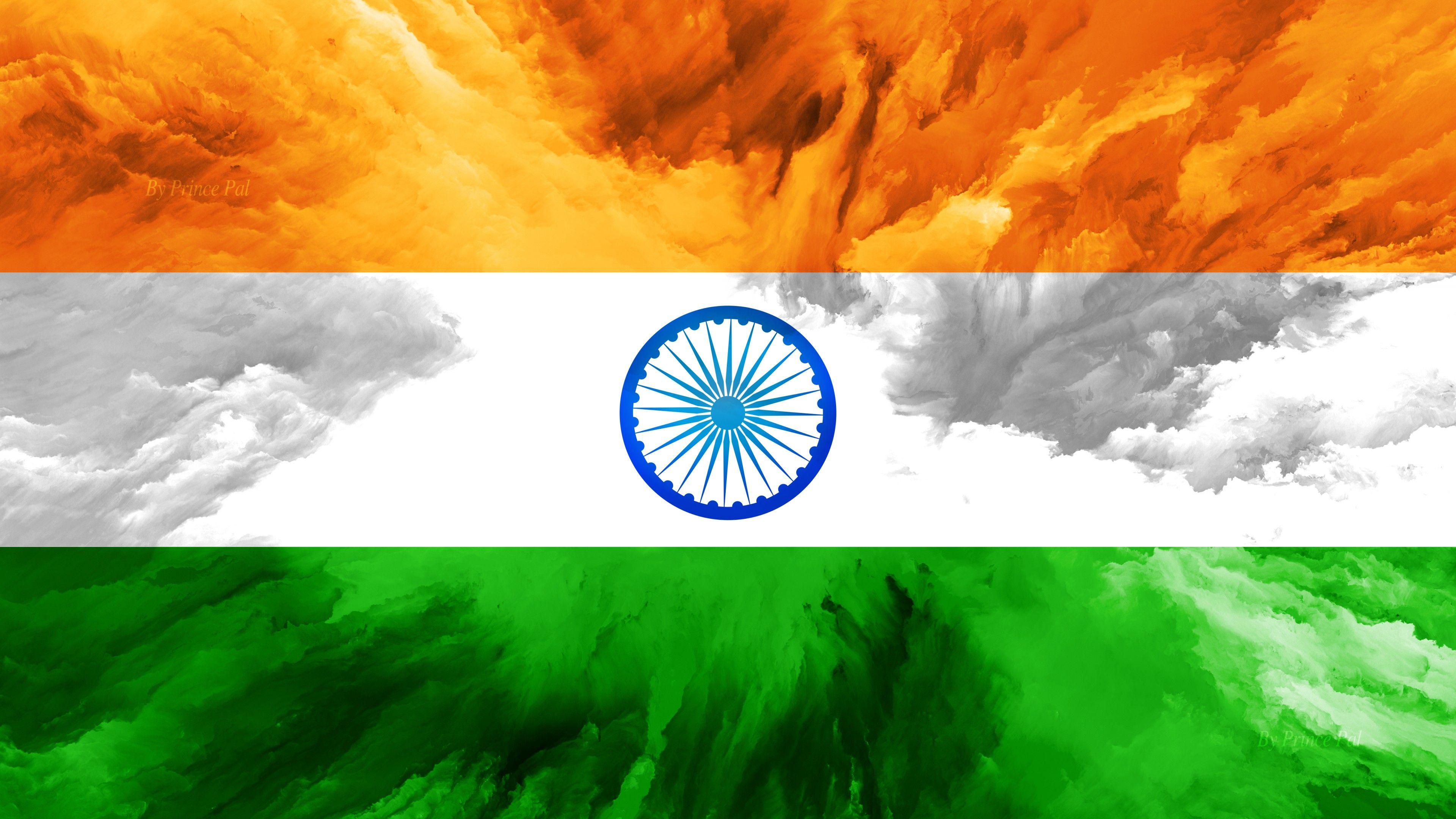 3840x2160 Indian Flag 4K Wallpaper, Tricolour Flag, National Flag, Flag of India, 5K, World