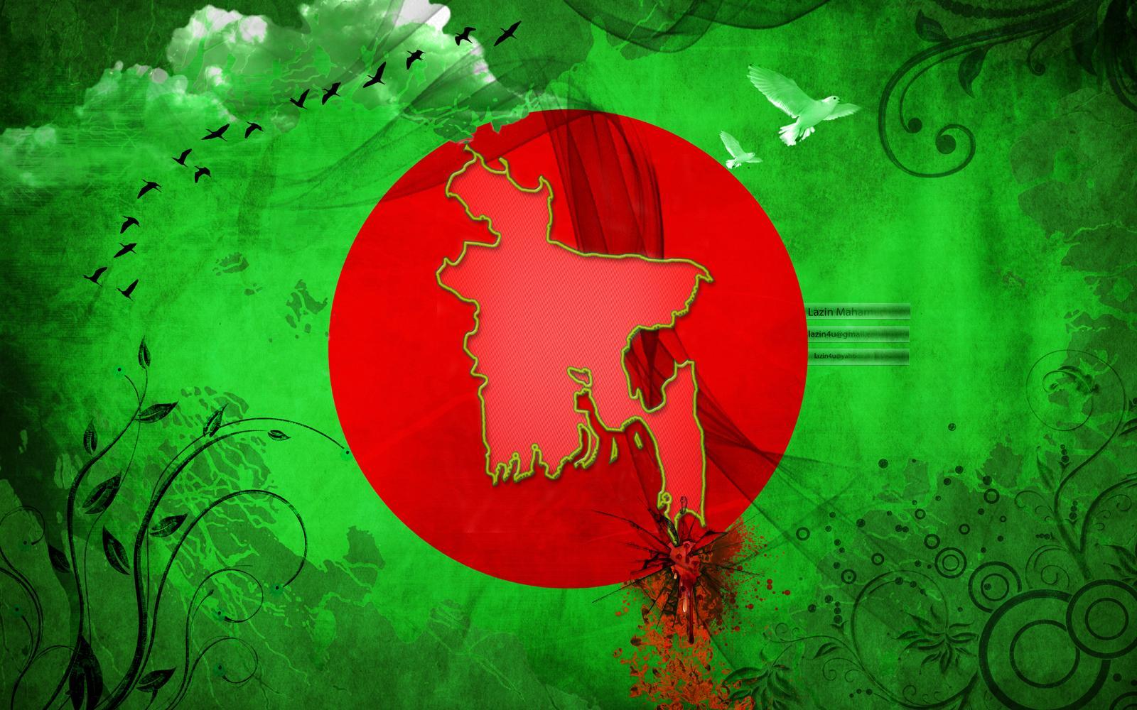 1600x1000 Download Wallpaper Flag Of Bangladesh HD Wallpaper & Background Download