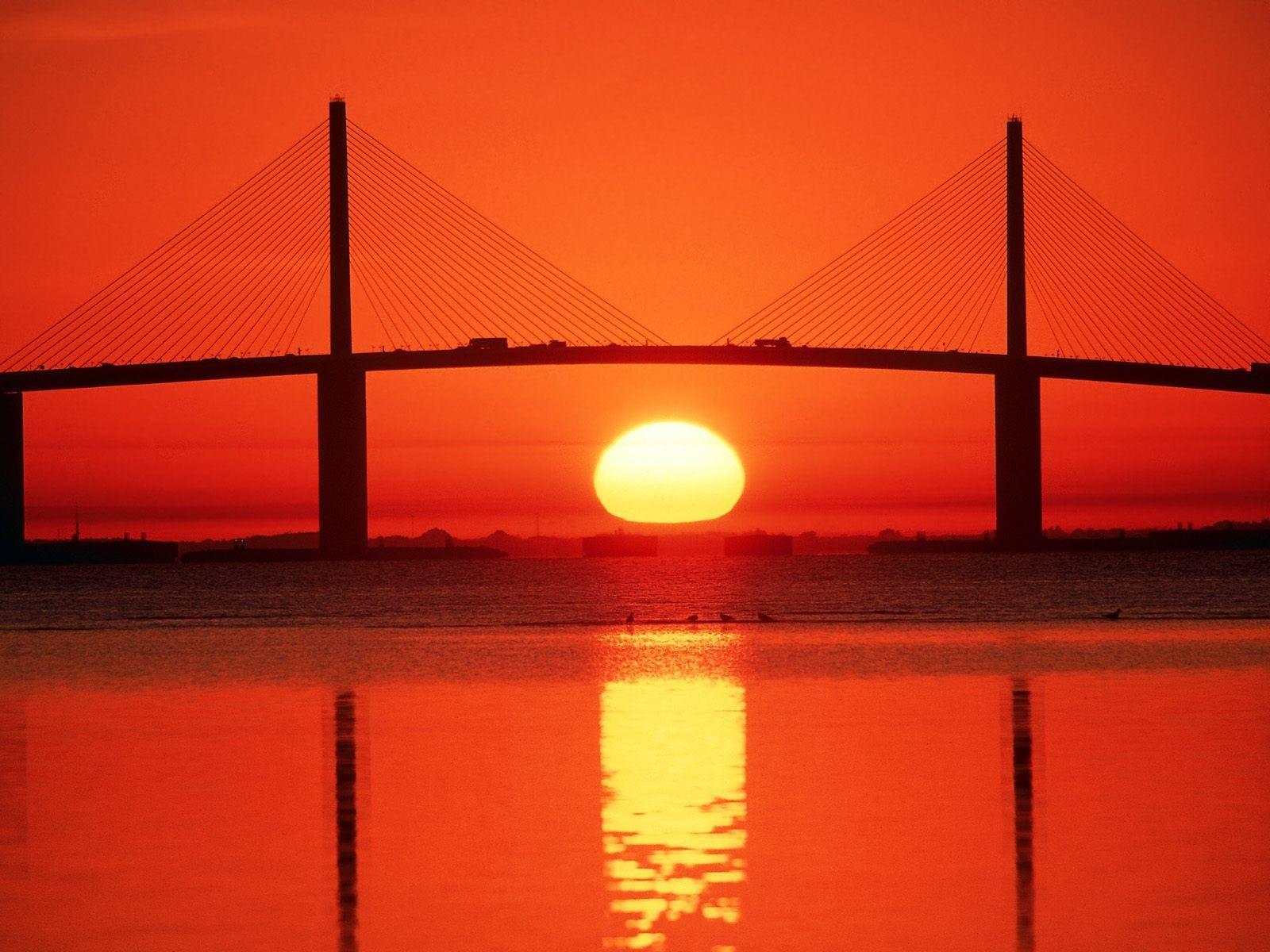 1600x1200 wallpaper free bridge, 1600x1200 (281 kB). Sunshine skyway bridge, Tampa bay florida, Florida wallpaper