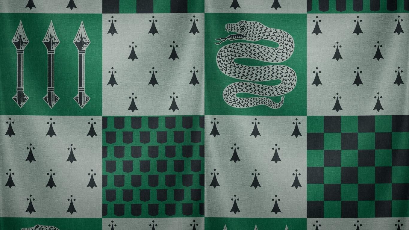 1366x768 Slytherin wallpaper HD for desktop background