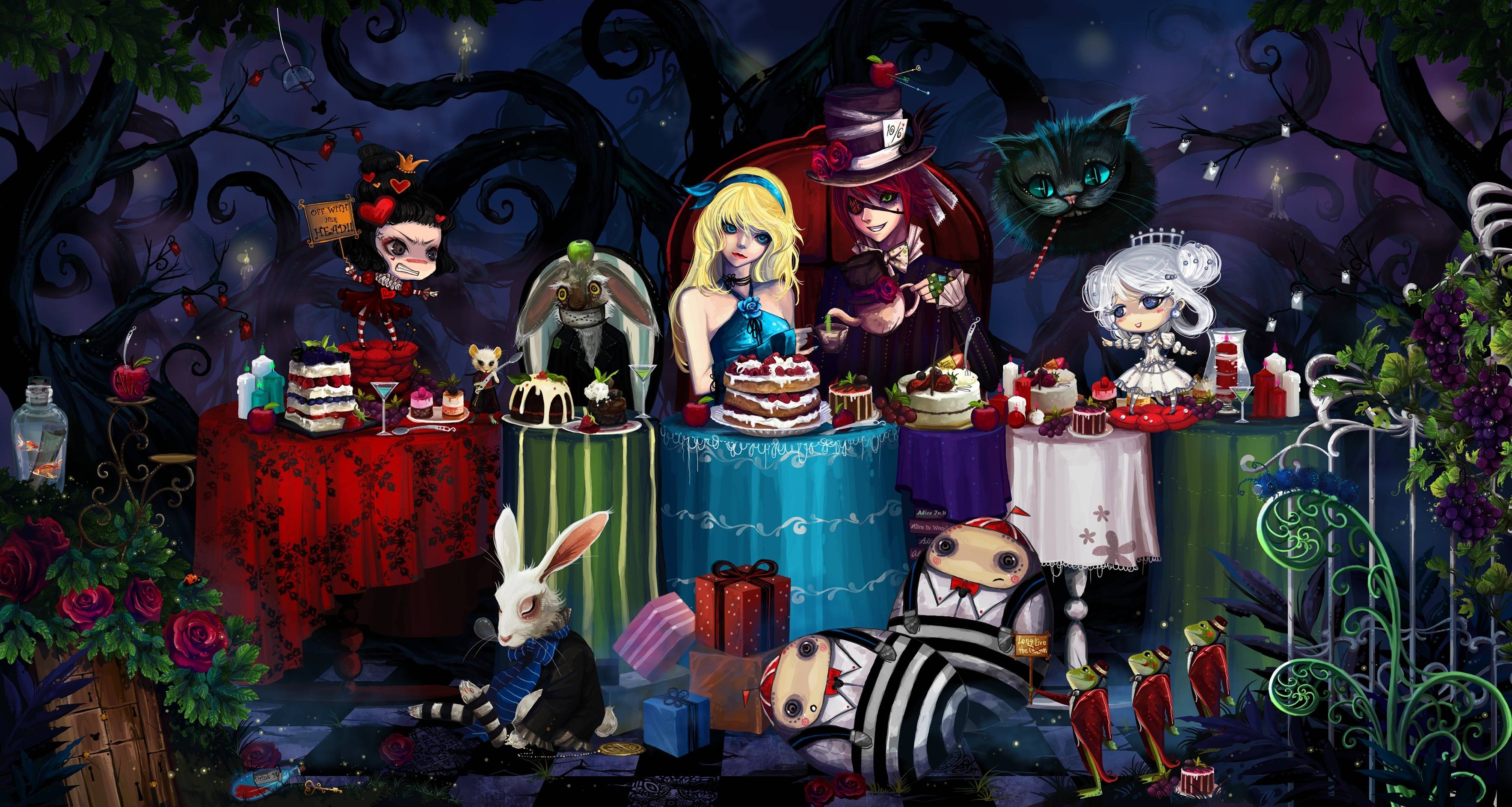 3534x1887 Alice In Wonderland HD Wallpaper