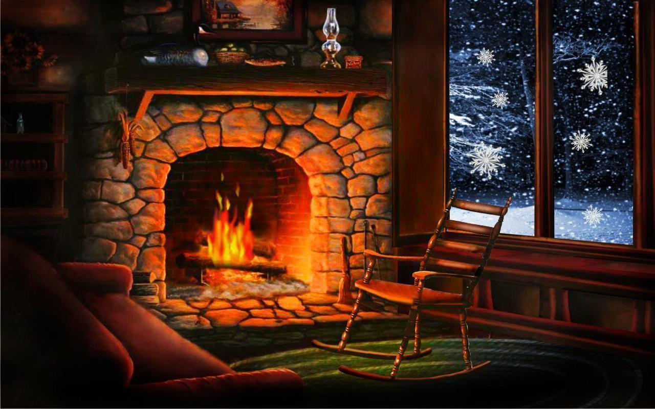 Winter Fireplace Wallpapers - Top Free Winter Fireplace Backgrounds -  WallpaperAccess