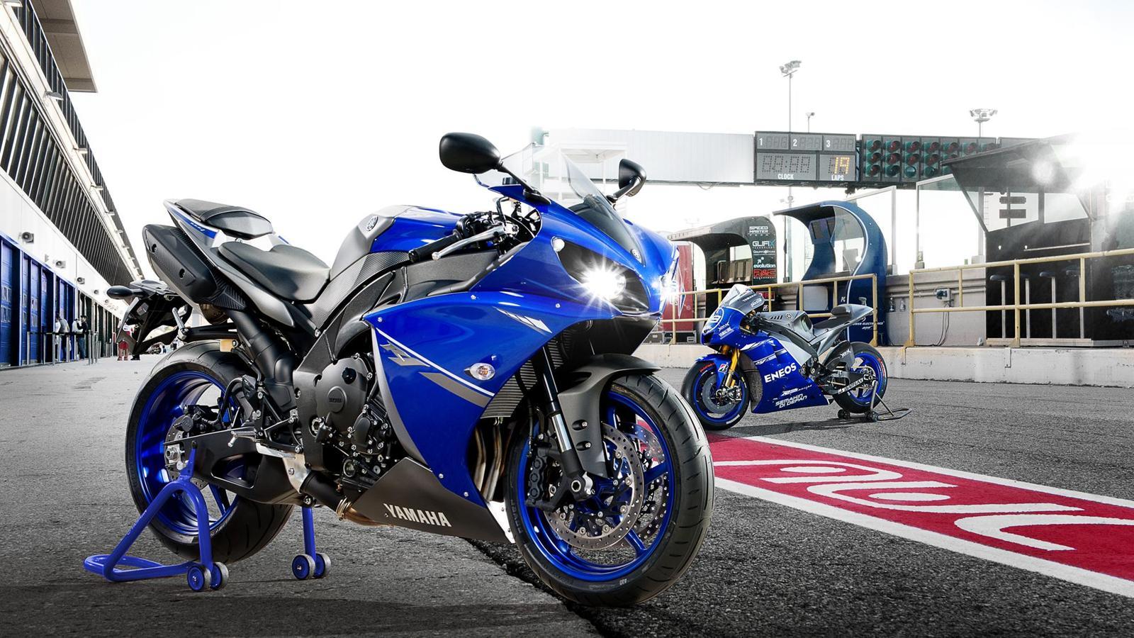 1600x900 Yamaha R1 Blue HD
