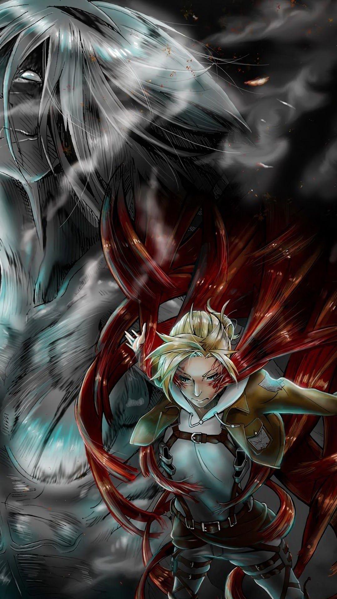 1080x1920 Annie Leonhart, Armored Titan, Colossal Titan, Attack on Titan phone HD Wallpaper, Image, Background, Photo and Picture