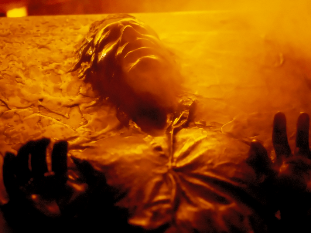 1024x768 Han Solo Carbonite Wallpaper