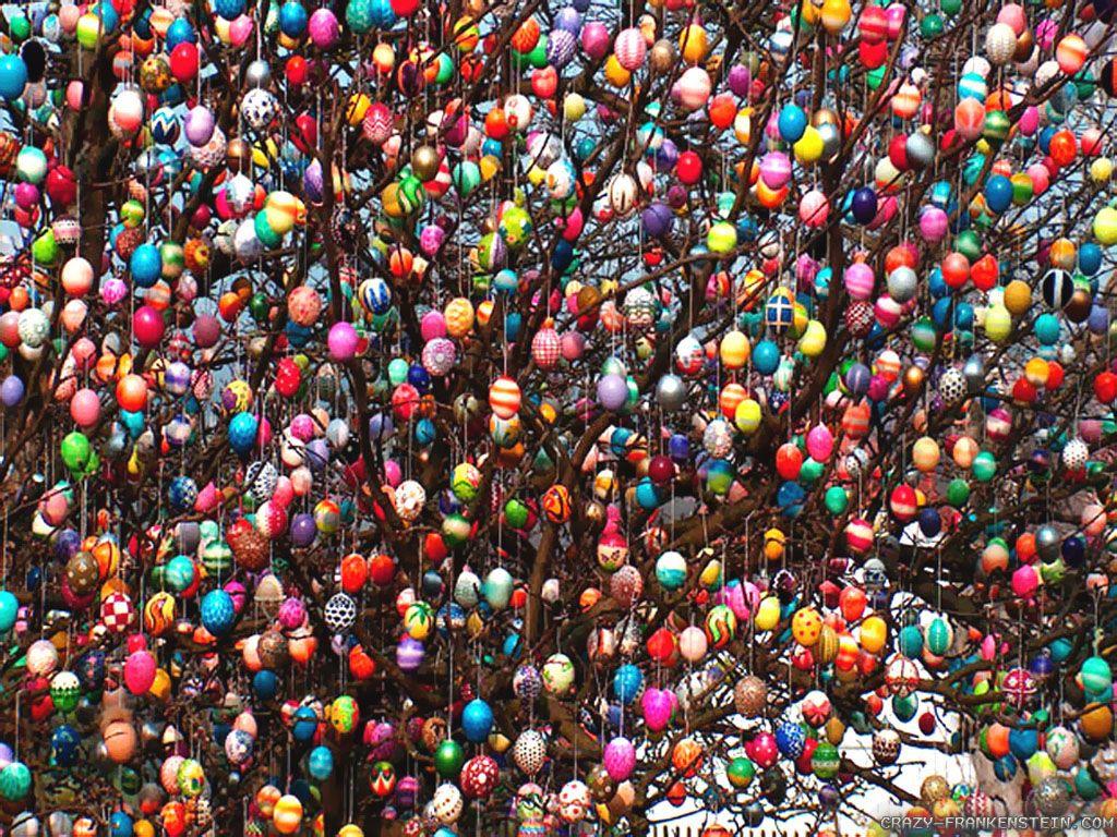 1024x768 Easter Tree wallpaper