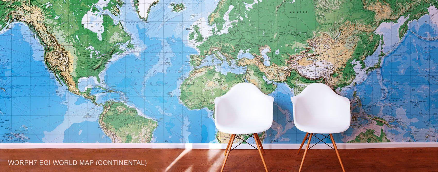 1700x670 World Map Wall Murals Wall Maps And World Wallpaper