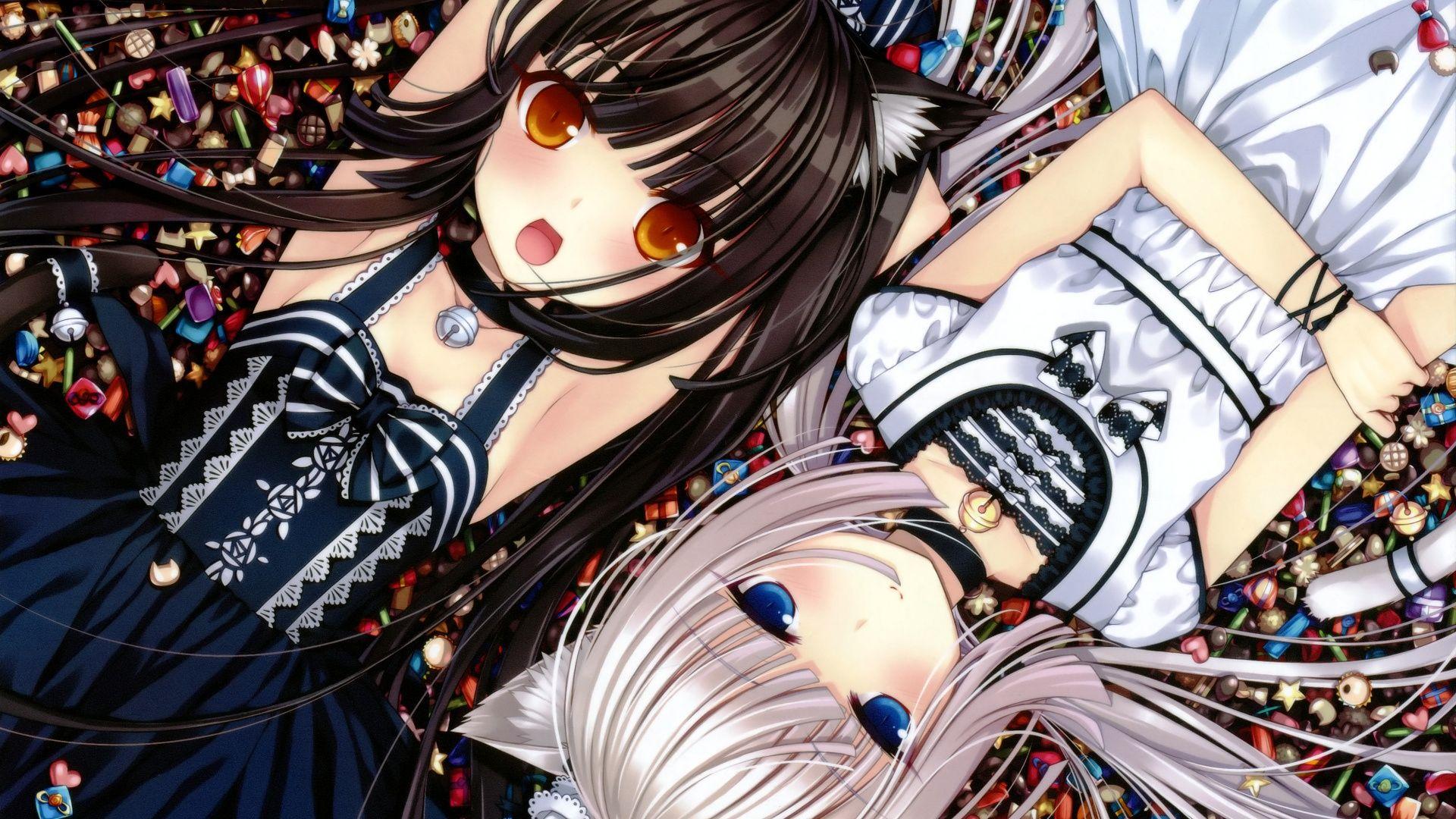 1920x1080 Anime Neko Girls Wallpaper