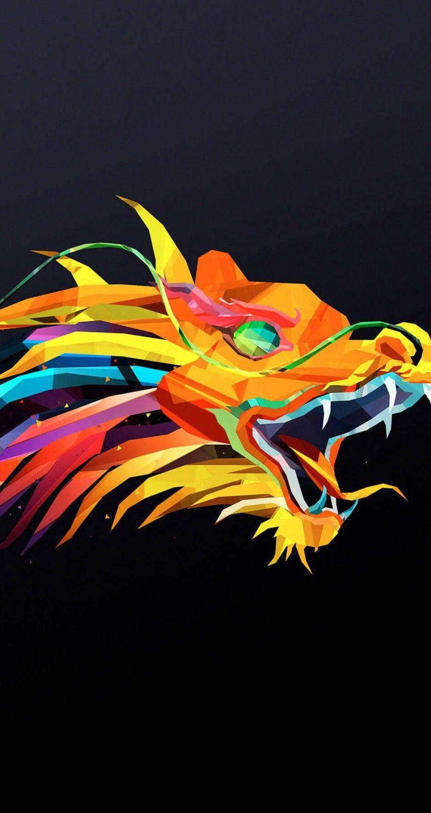 852x1608 Dragon Wallpaper for iPhone