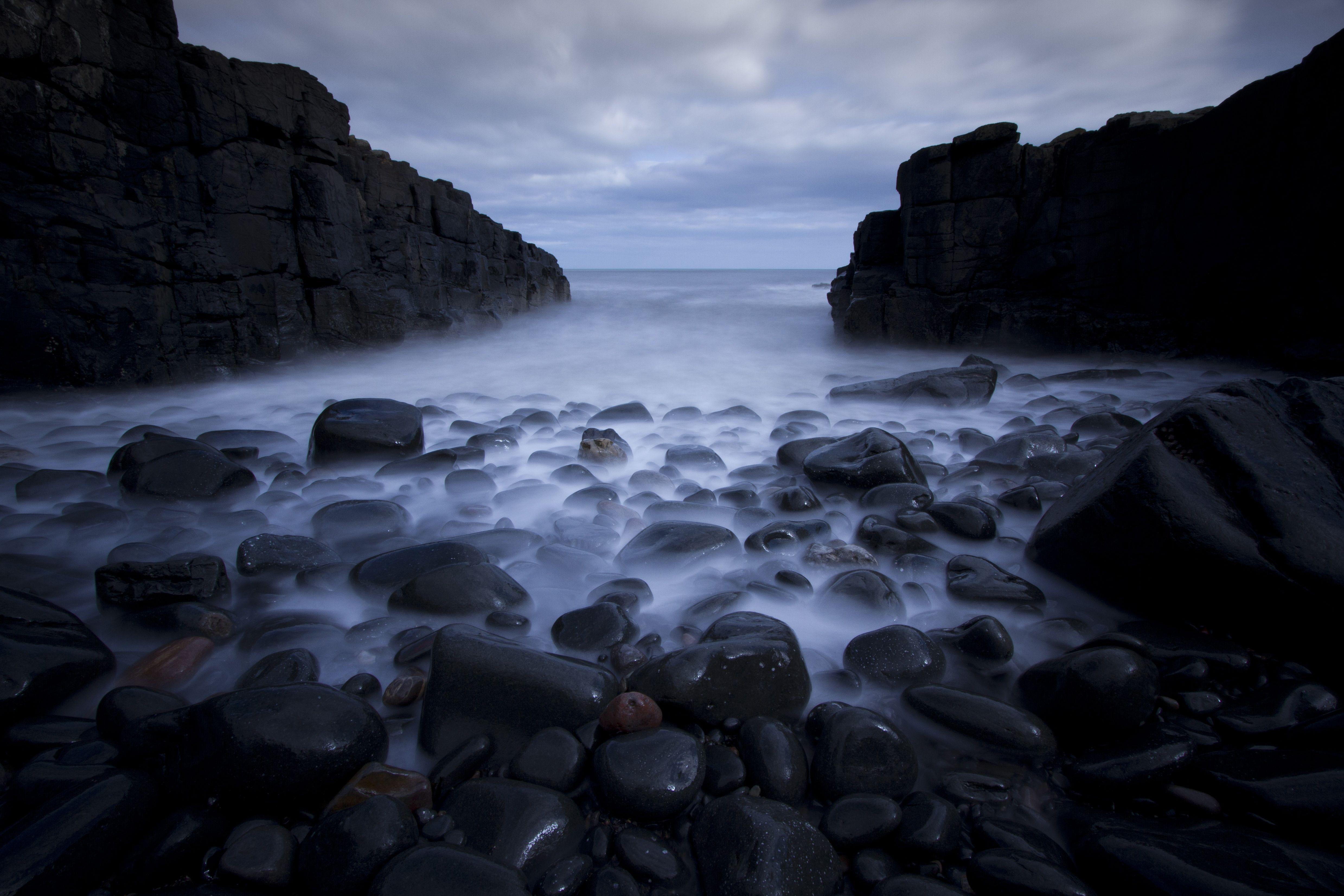 4956x3304 Rocks Pebbles Sea Ocean Beach 1440P Resolution HD 4k Wallpaper, Image, Background, Photo and Picture