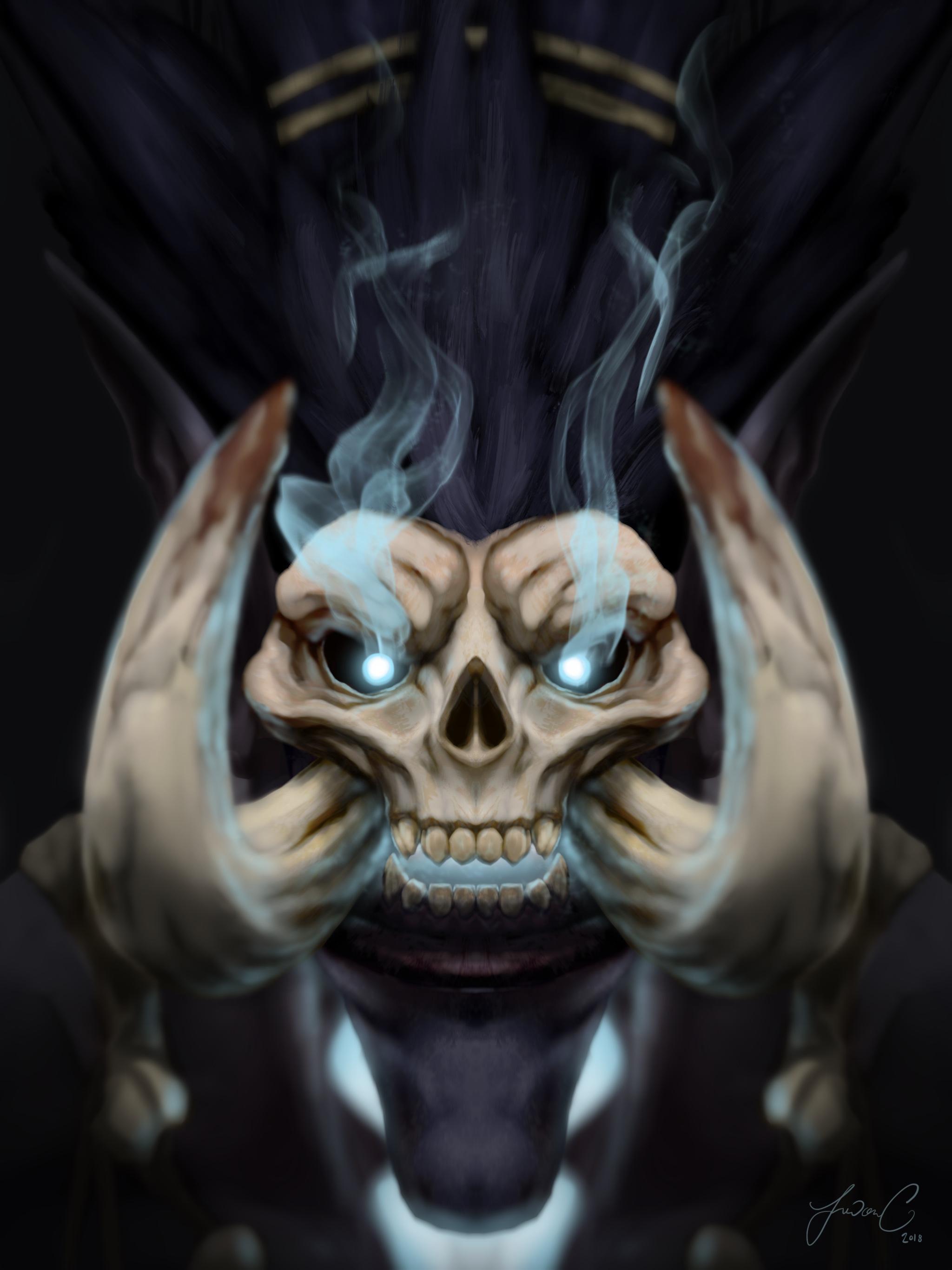 2048x2732 Fan Art of Ya Boi Bwonsamdi some time between pulls in last night's raid to paint everyone's favorite Dead'mon! Done in procreate on the iPad Pro