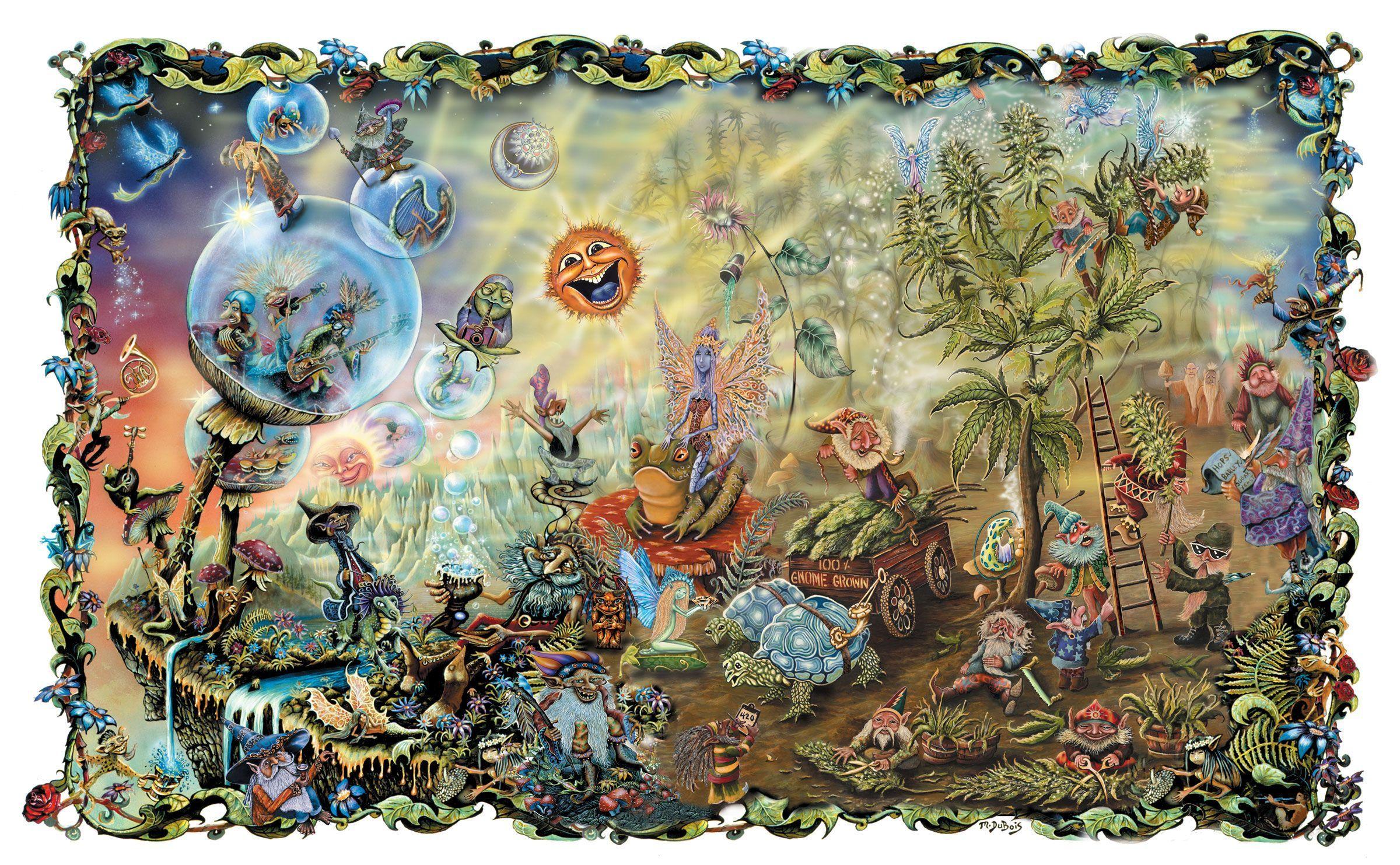 2400x1483 gnome artwork. The Artwork of Mike DuBois. gnome art