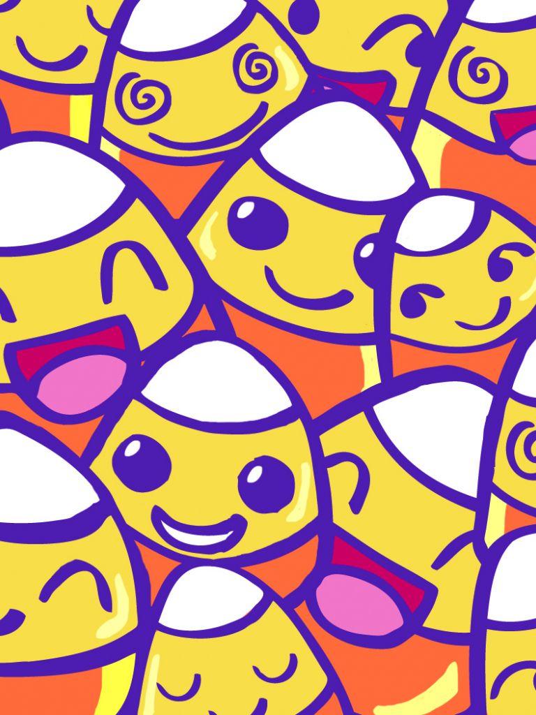 768x1024 Free download Cute Candy Corn Wallpaper [1680x1050] for your Desktop, Mobile & Tablet. Explore Kawaii Candy Wallpaper. Kawaii Unicorn Wallpaper, Candy Background Wallpaper, Cute Kawaii Wallpaper