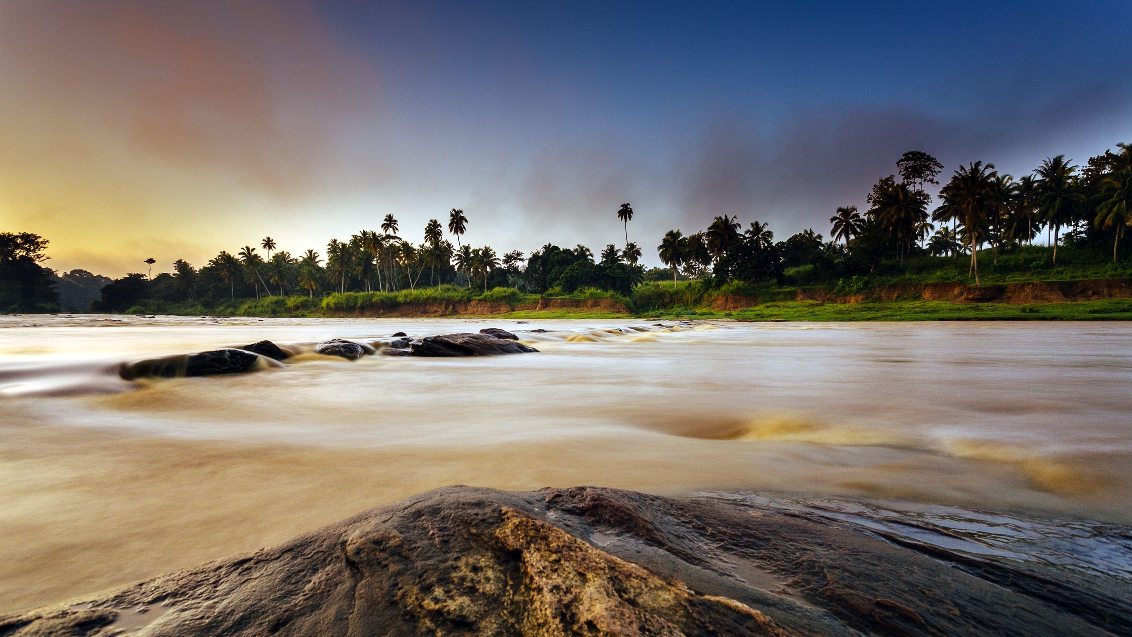 3840x2160 sri lanka tropical landscape #palms #landscape #pinnawala #rambukkana #asia #river K #wallpaper #hdwallpaper. Tropical landscaping, Landscape, Sunrise wallpaper