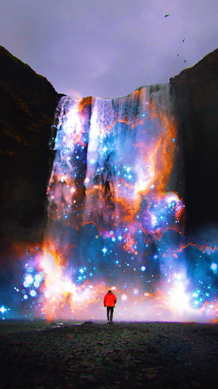 900x1600 Cosmic Waterfall iPhone Wallpaper Wallpaper : iPhone Wallpaper