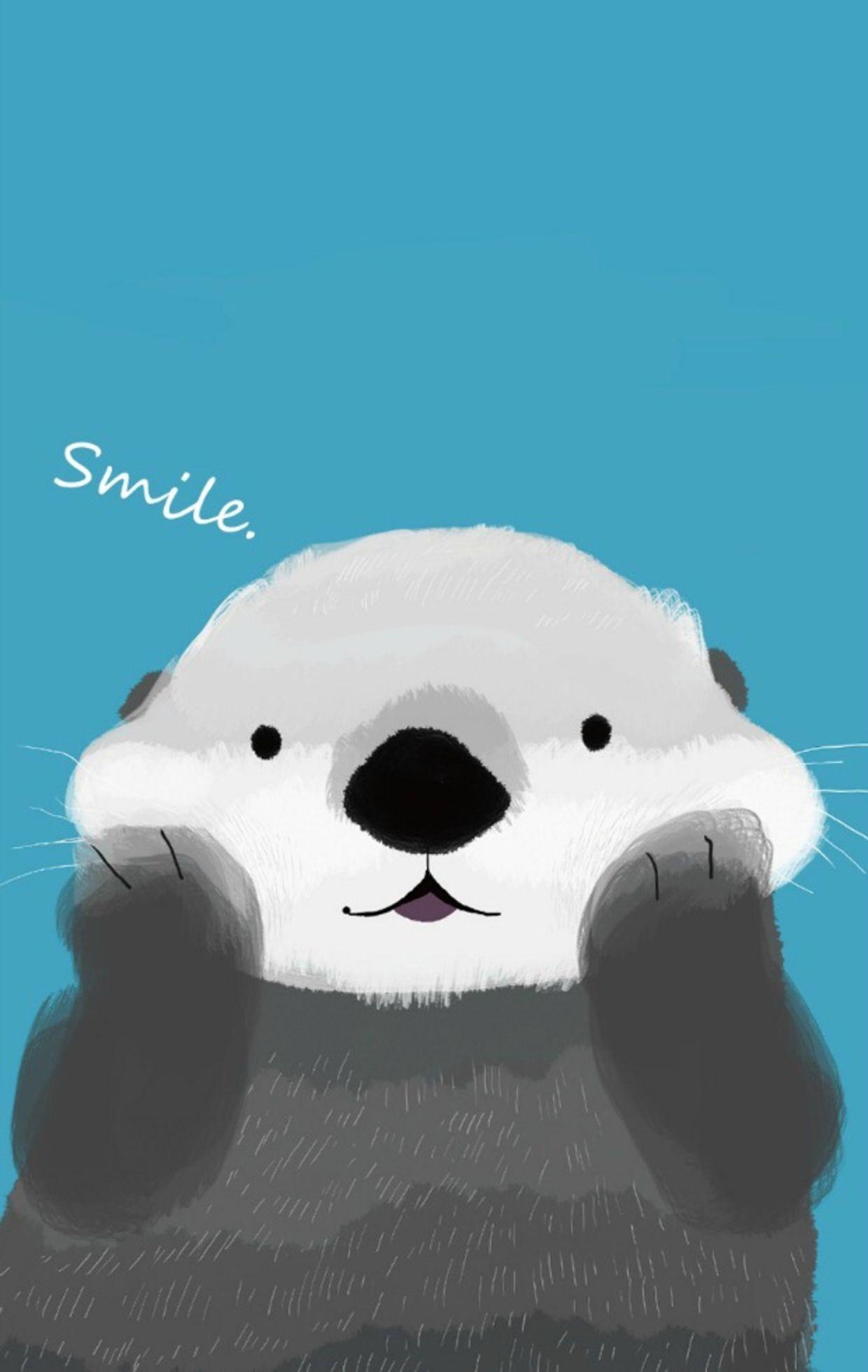 1240x1960 Happy Otter Mobile Wallpaper Class Src Photos 620x0 26806 Wallpaper For Phone HD Wallpaper