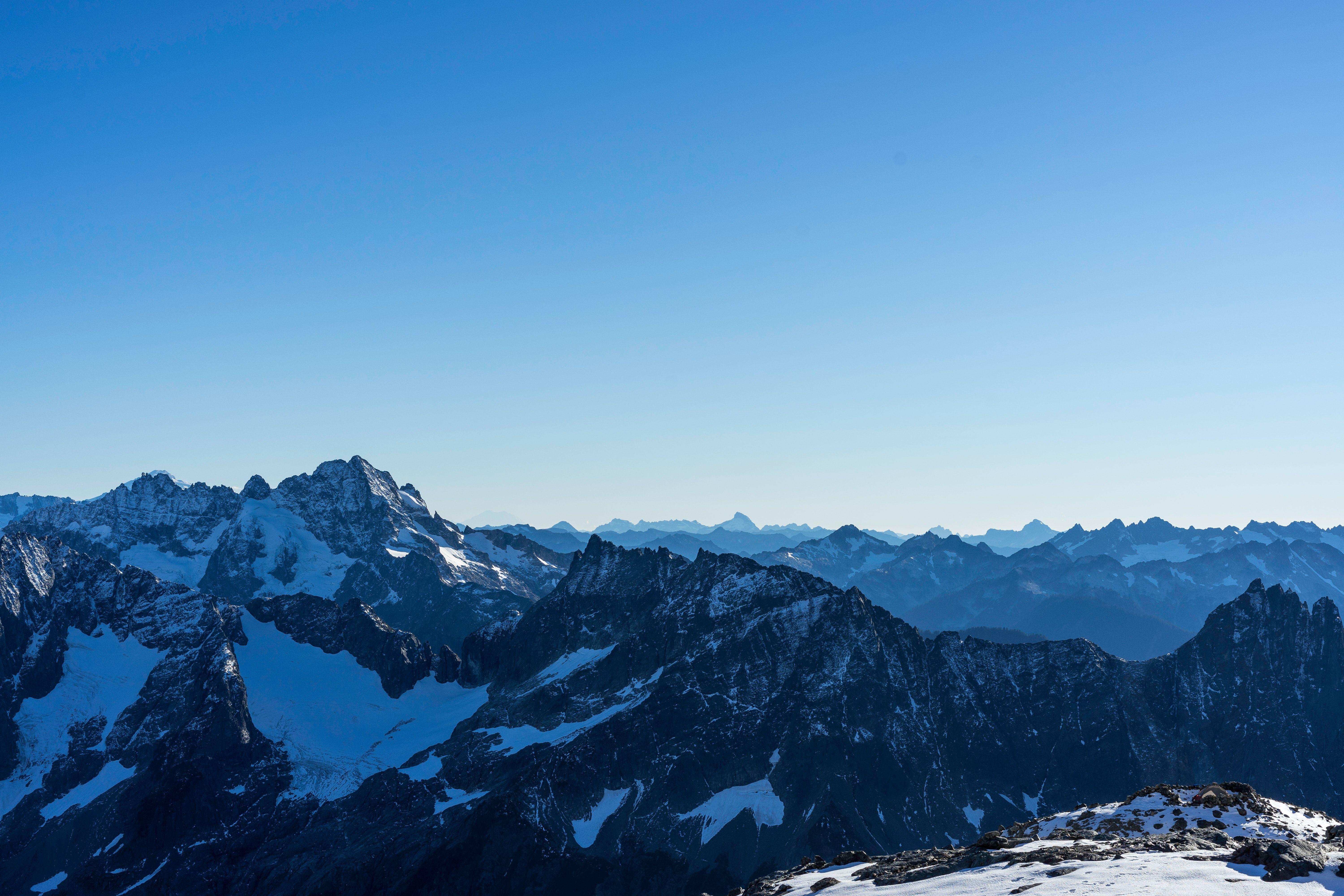 6000x4000 Sahale Glacier Campground 4K Wallpaper, North Cascades National Park, Sunny day, Glacier, Mountains, Washington, Nature