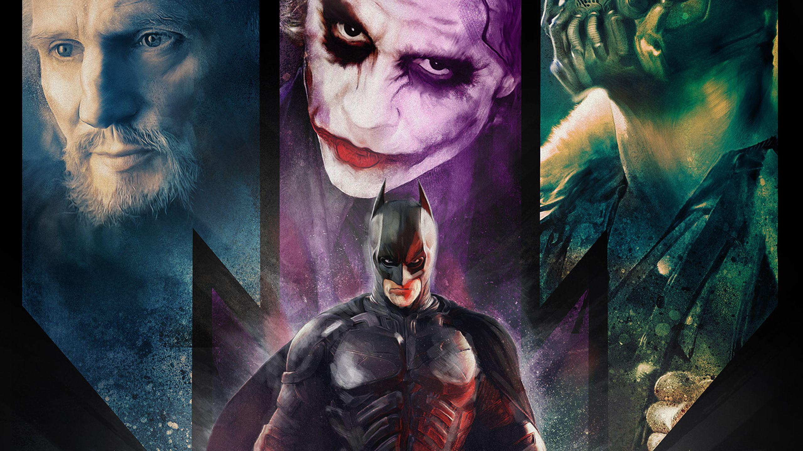 2560x1440 The Dark Knight Trilogy, HD Superheroes, 4k Wallpaper, Image, Background, Photo and Picture
