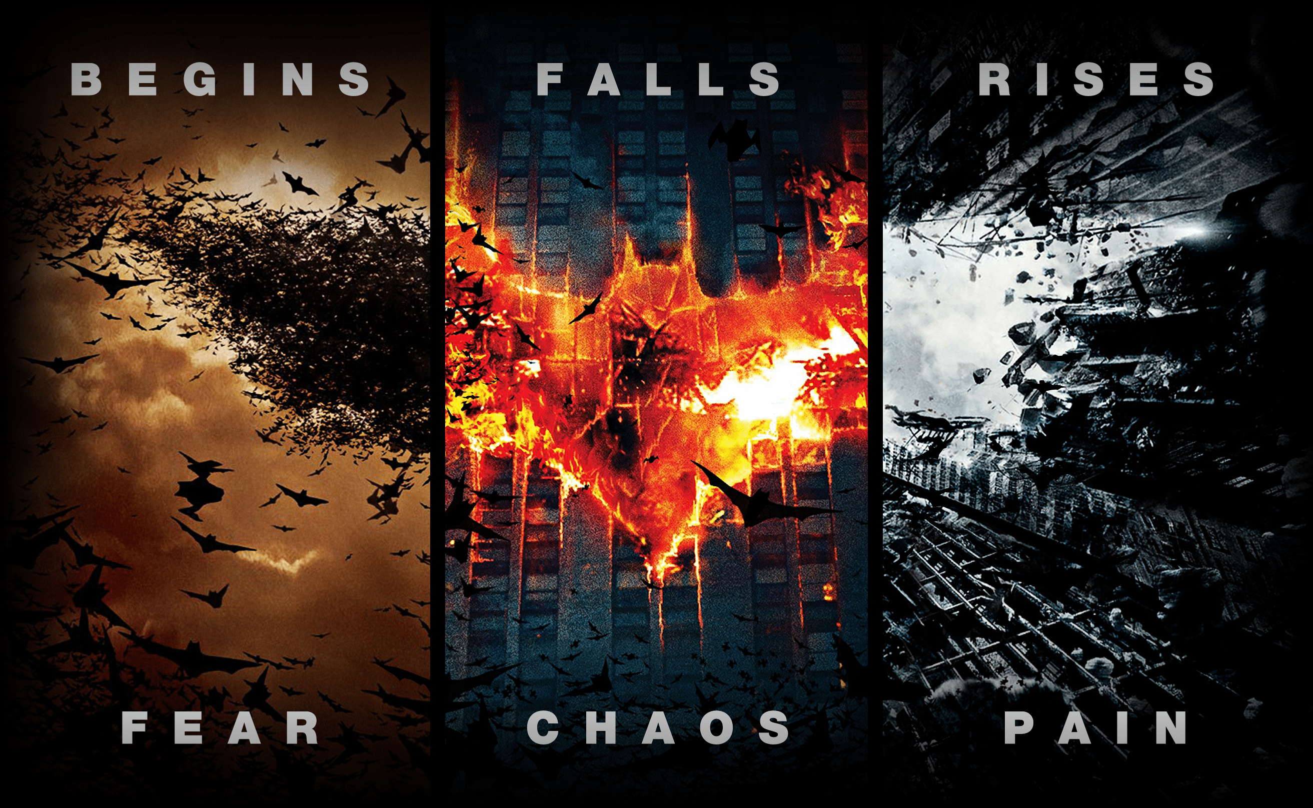 2625x1615 Batman Begins The Dark Knight The Dark Knight Rises Dark Knight Trilogy Artwork Wallpaper:2625x1615