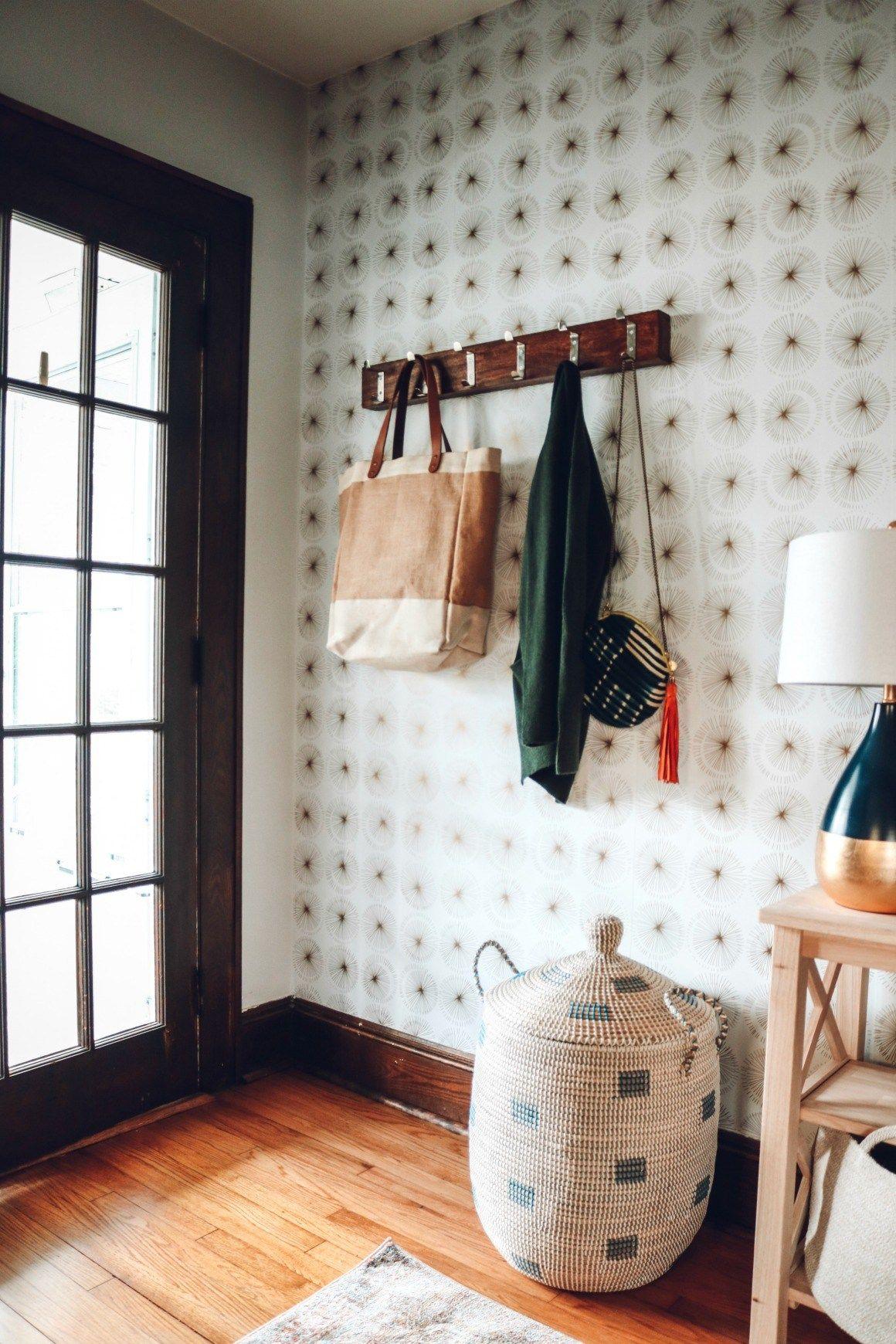 House  Home  How To Wallpaper Your Closet