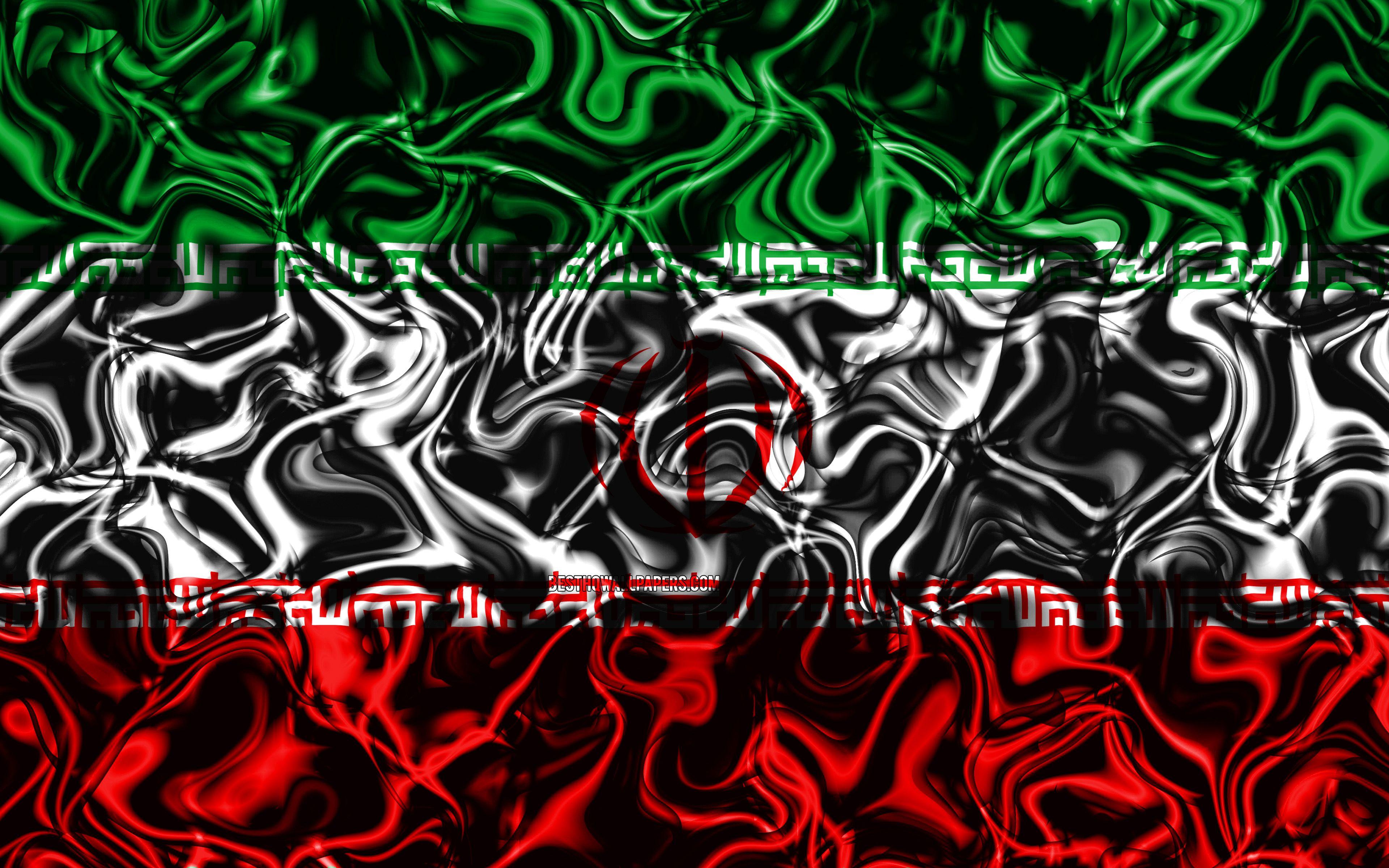 3840x2400 Download wallpaper 4k, Flag of Iran, abstract smoke, Asia, national symbols, Iranian flag, 3D art, Iran 3D flag, creative, Asian countries, Iran for desktop with resolution 3840x2400. High Quality HD picture wallpaper