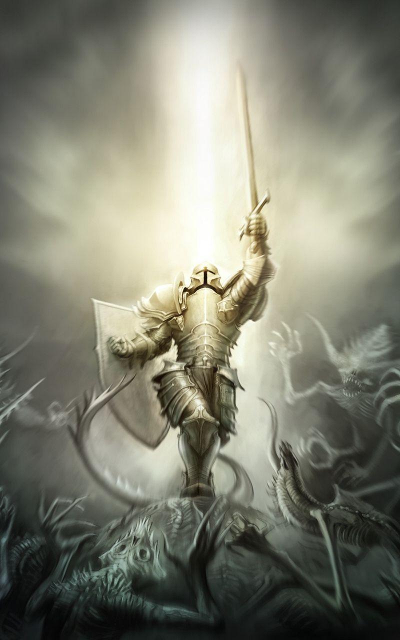 800x1280 Download wallpaper 800x1280 diablo crusader, armor samsung galaxy