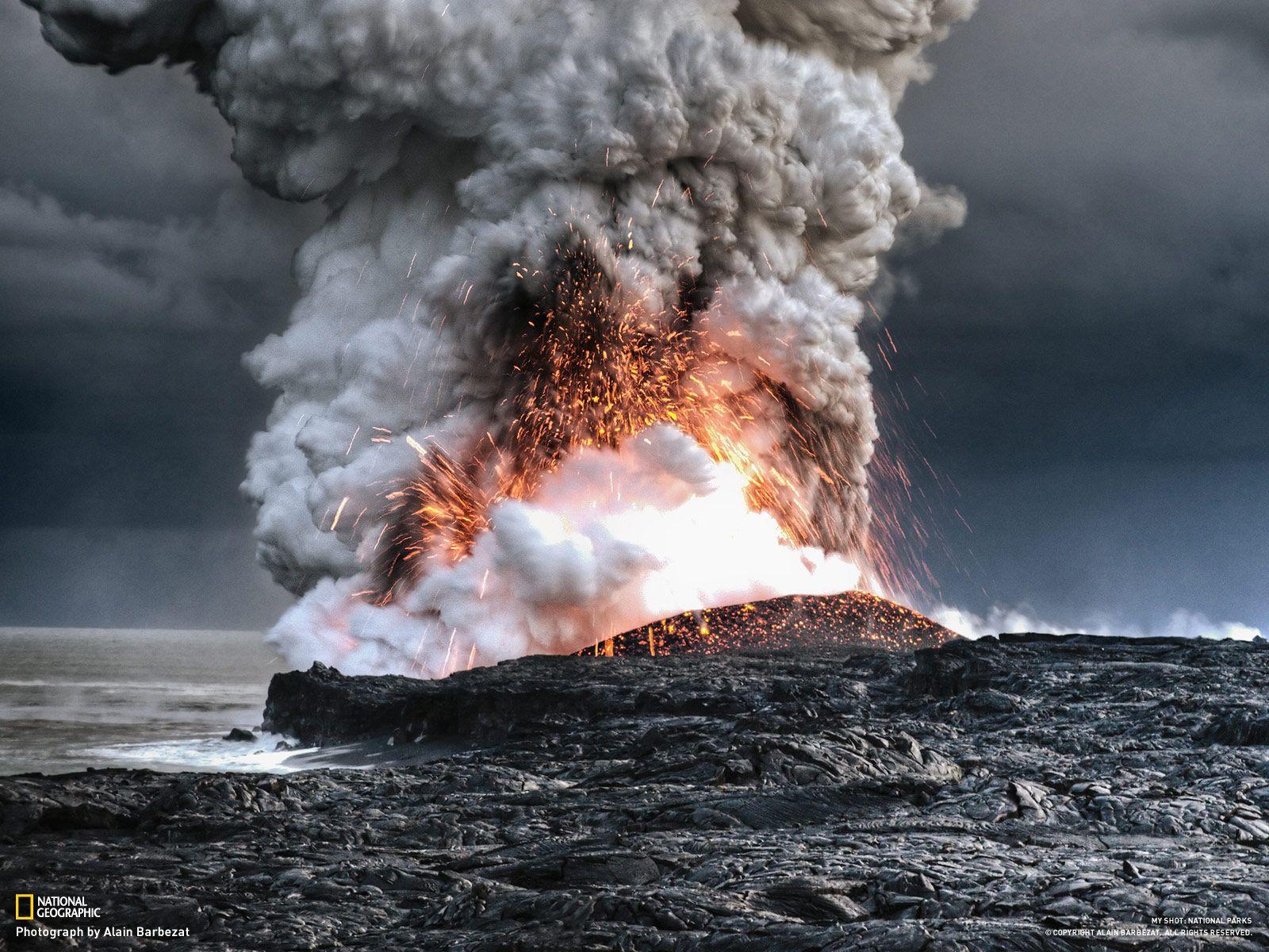 1600x1200 Volcano Eruption Wallpaper Hdpicnewposts.