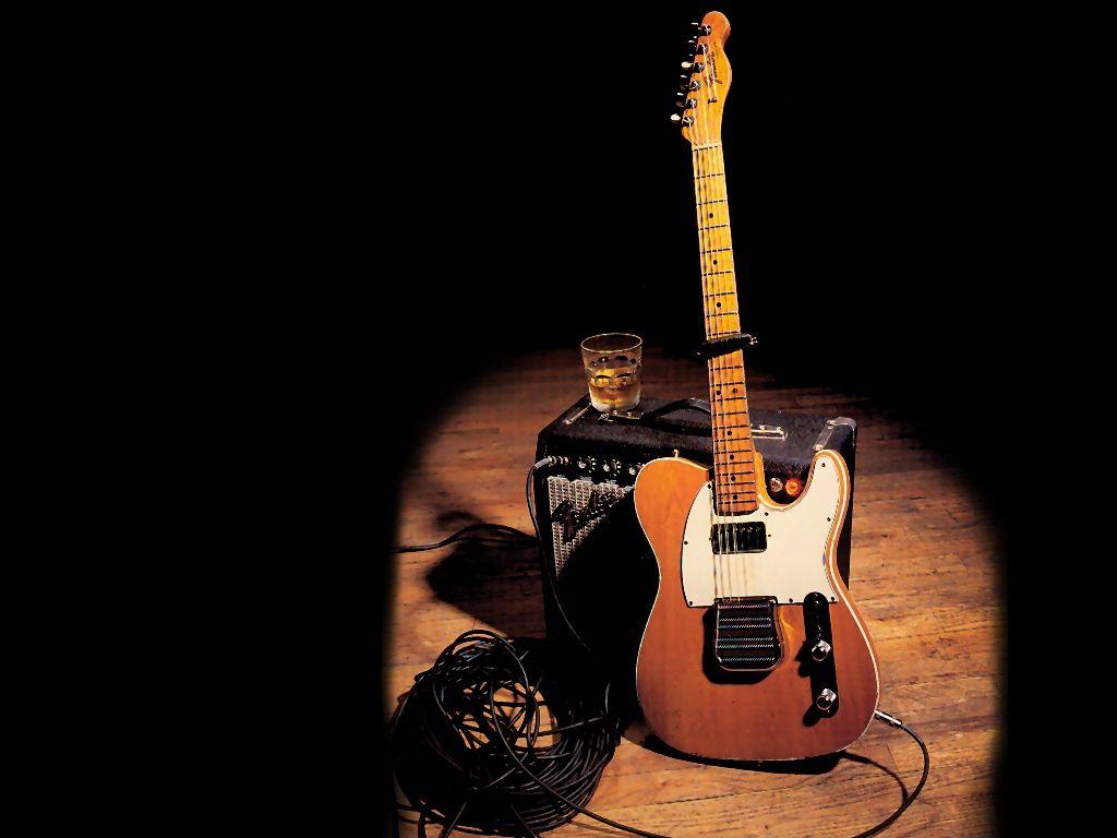 1024x768 Albert Collins Fender Telecaster And Amplifier Wallpaper Collins Guitar