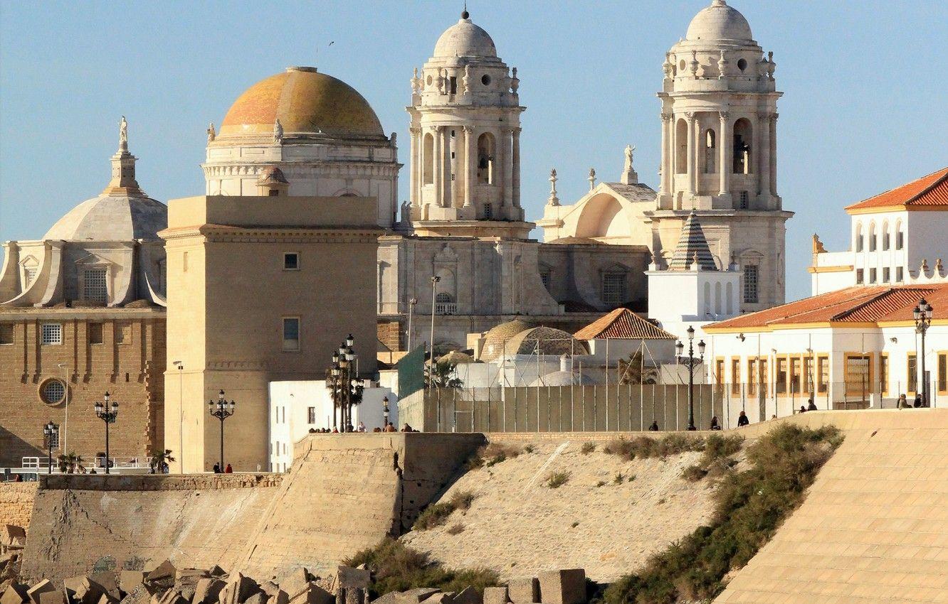 1332x850 Wallpaper tower, home, Spain, the dome, Cadiz, Cathedral of the Holy cross image for desktop, section город