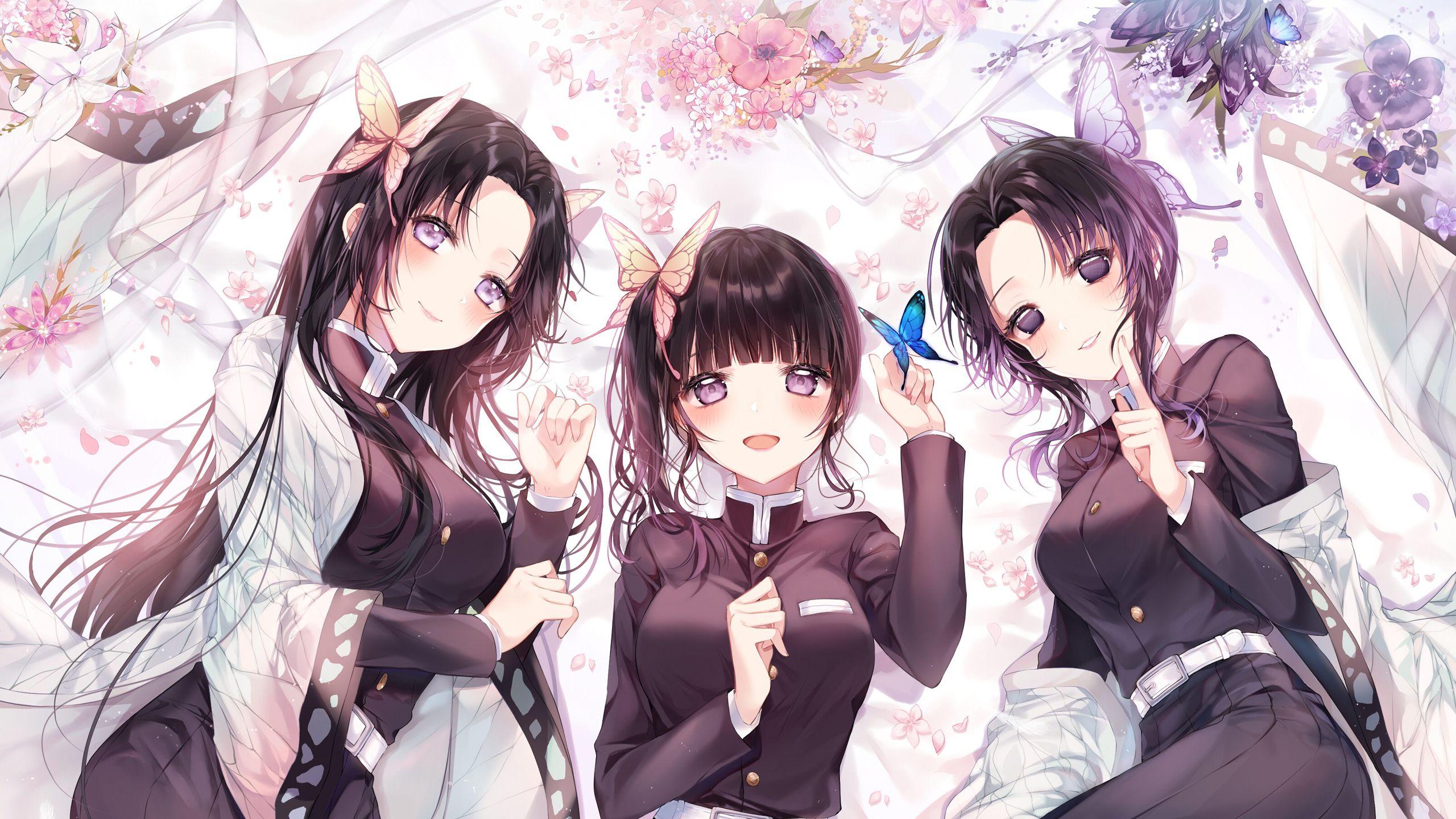 2560x1440 Demon Slayer Wallpaper Kocho Wallpaper HD