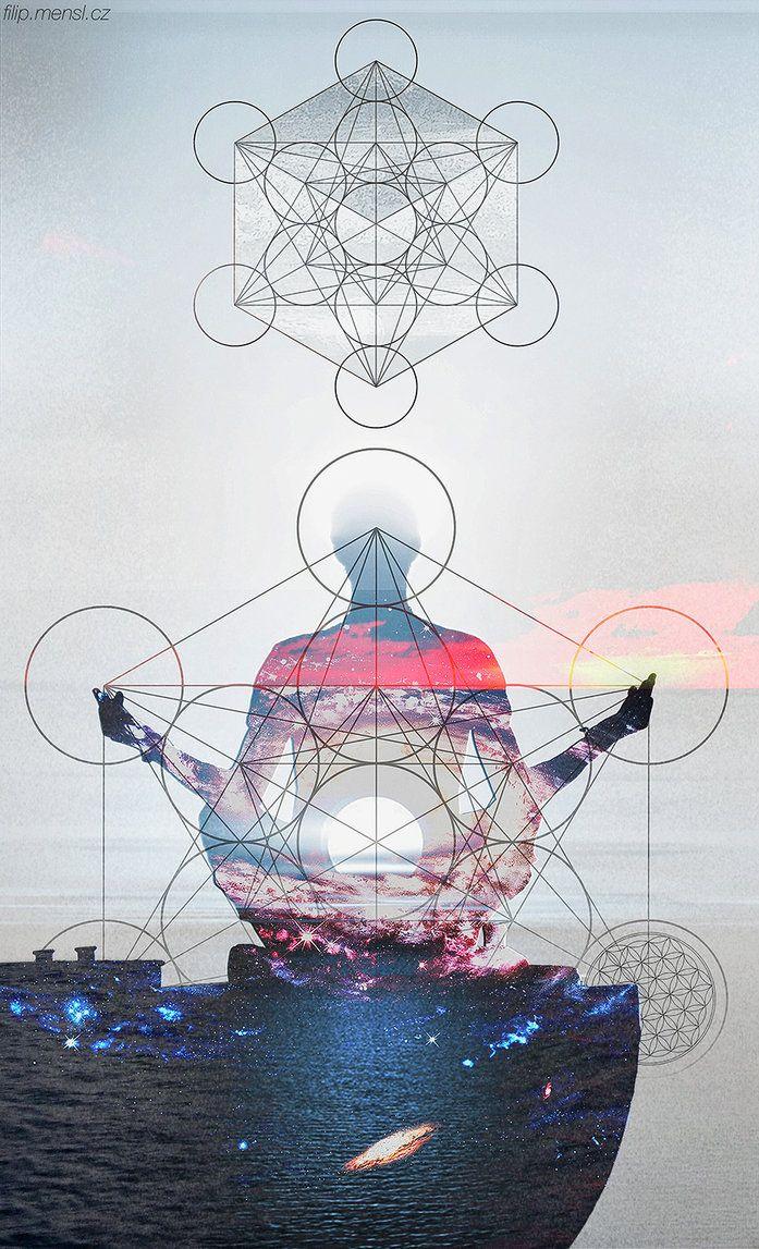 697x1147 Metatron's Cube Wallpaper