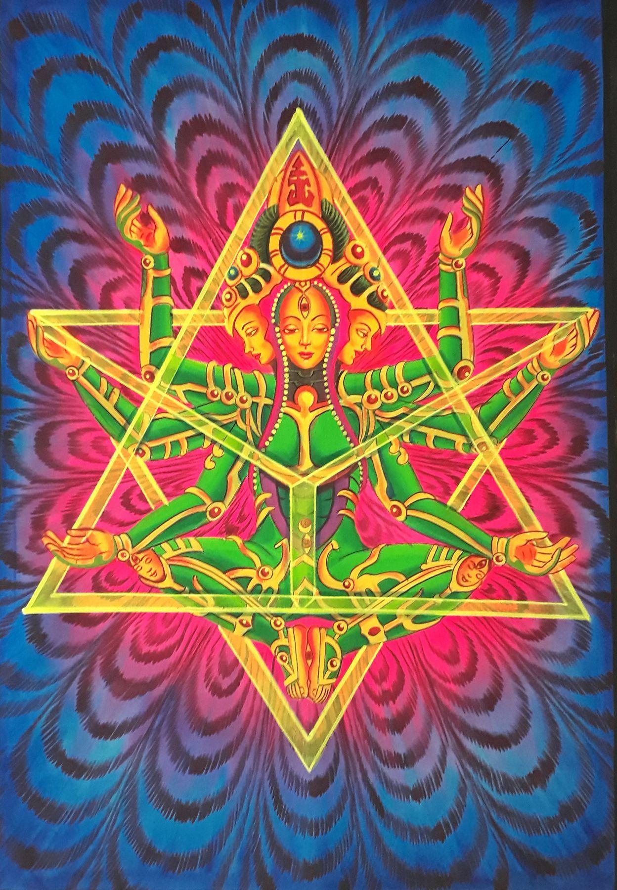 1248x1800 Merkaba meditation Painting Fluorescent painting Glow in. Etsy. Fluorescent painting, Psychedelic art, Merkaba meditation