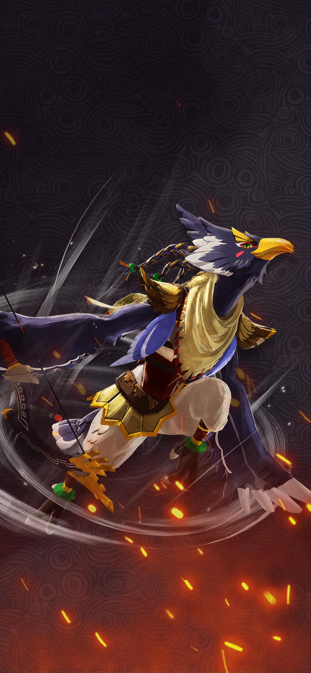 1284x2778 Hyrule Warriors: Age of Calamity Wallpaper. Cat with Monocle