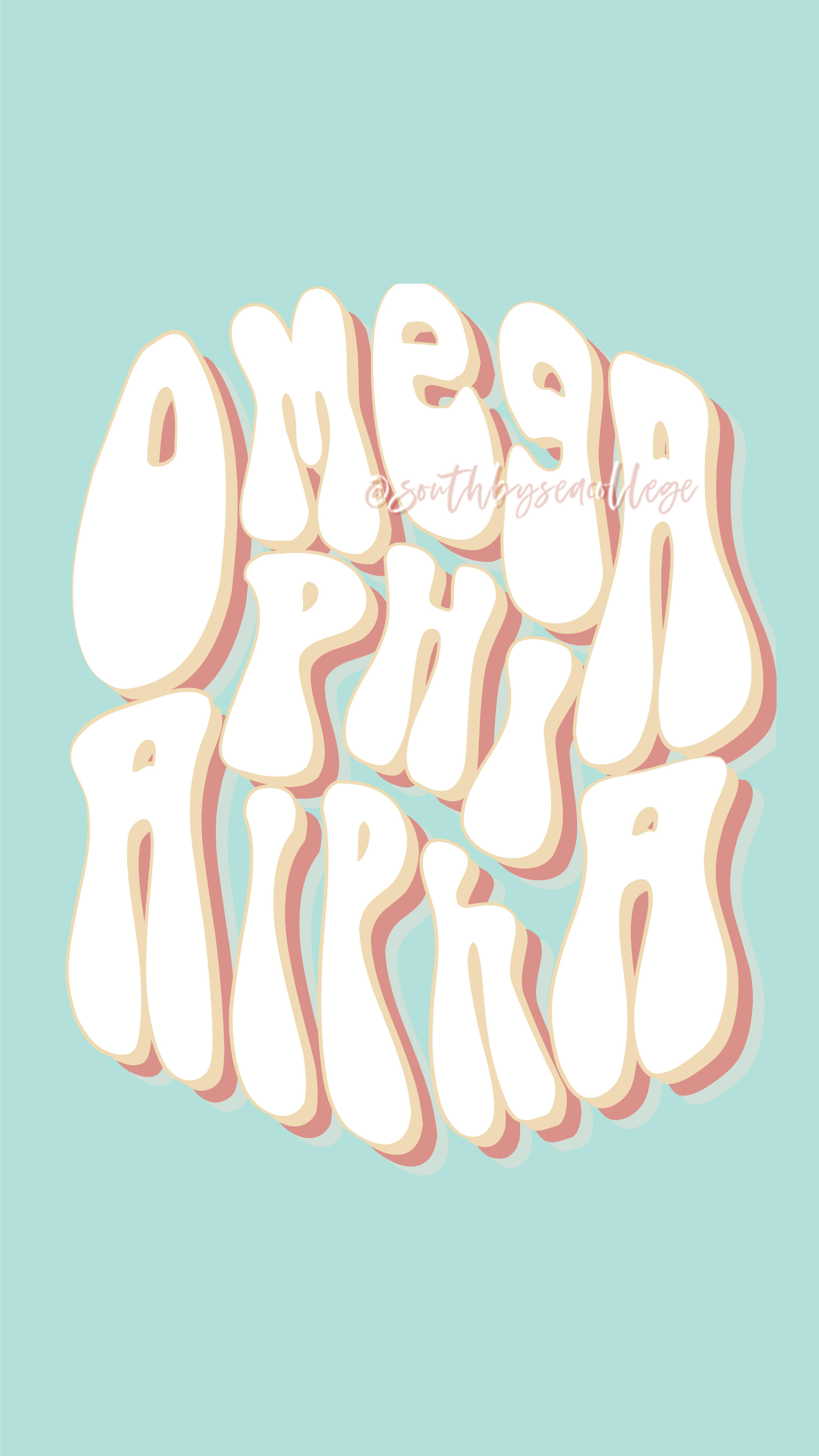 4501x8001 SOUTH BY SEA. ✰ Omega Phi Alpha. OPA. Retro Vintage. Sorority Graphics. Sorority Wallpaper. Sorority. Sorority shirts, Sorority, Graphic