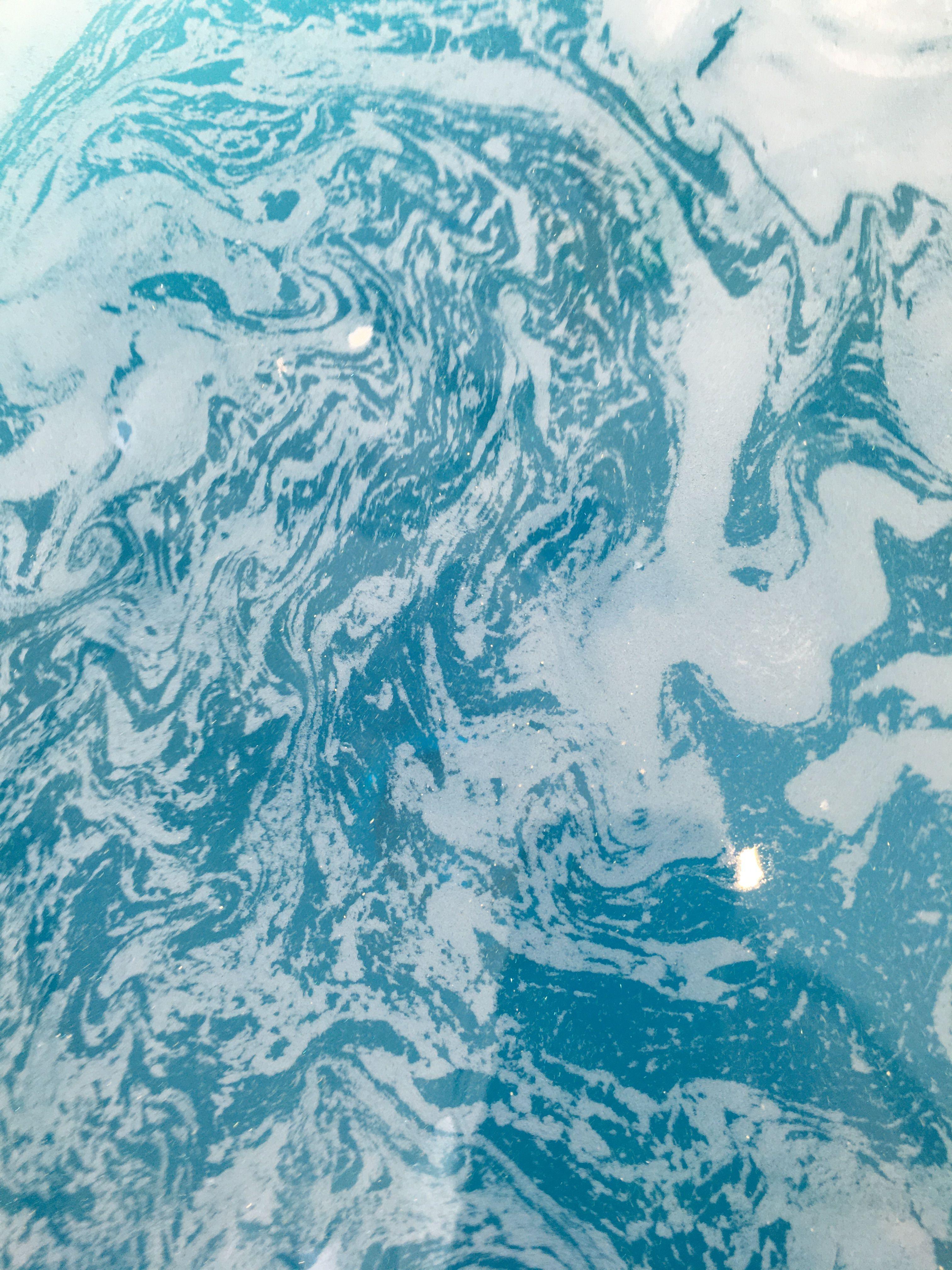 3024x4032 Aesthetic Wallpaper Marble Blue