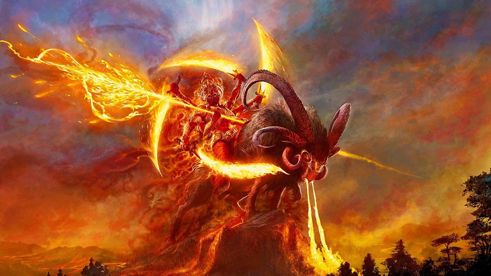 1600x900 Title Lord Agni Fantasy Gods Creature Warrior God Of Fire HD Wallpaper