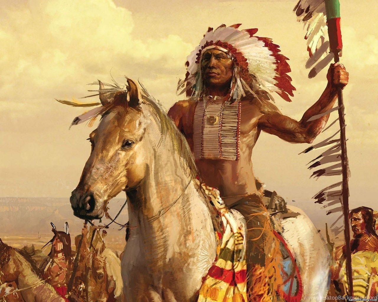 1280x1024 Indian Warrior Wallpaper