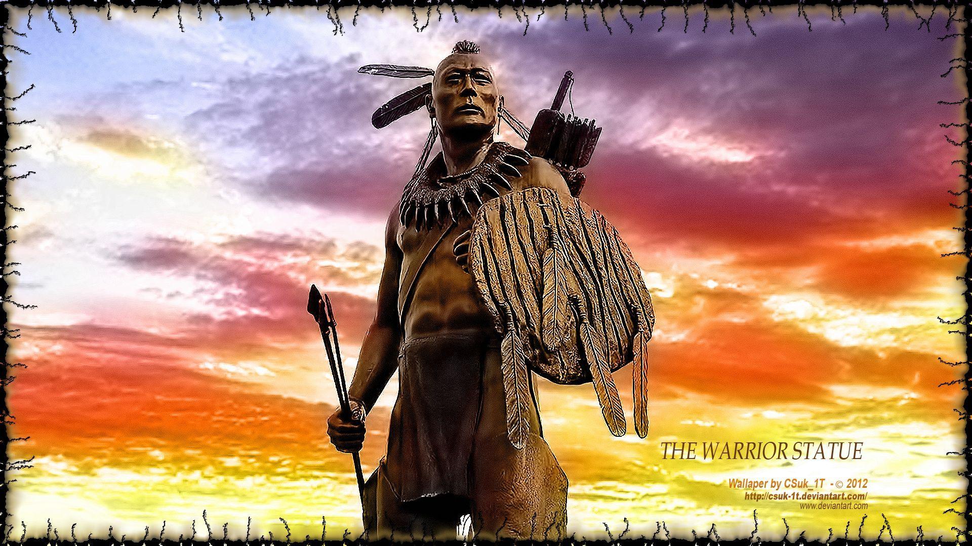 1920x1080 Native American Warrior Wallpaper