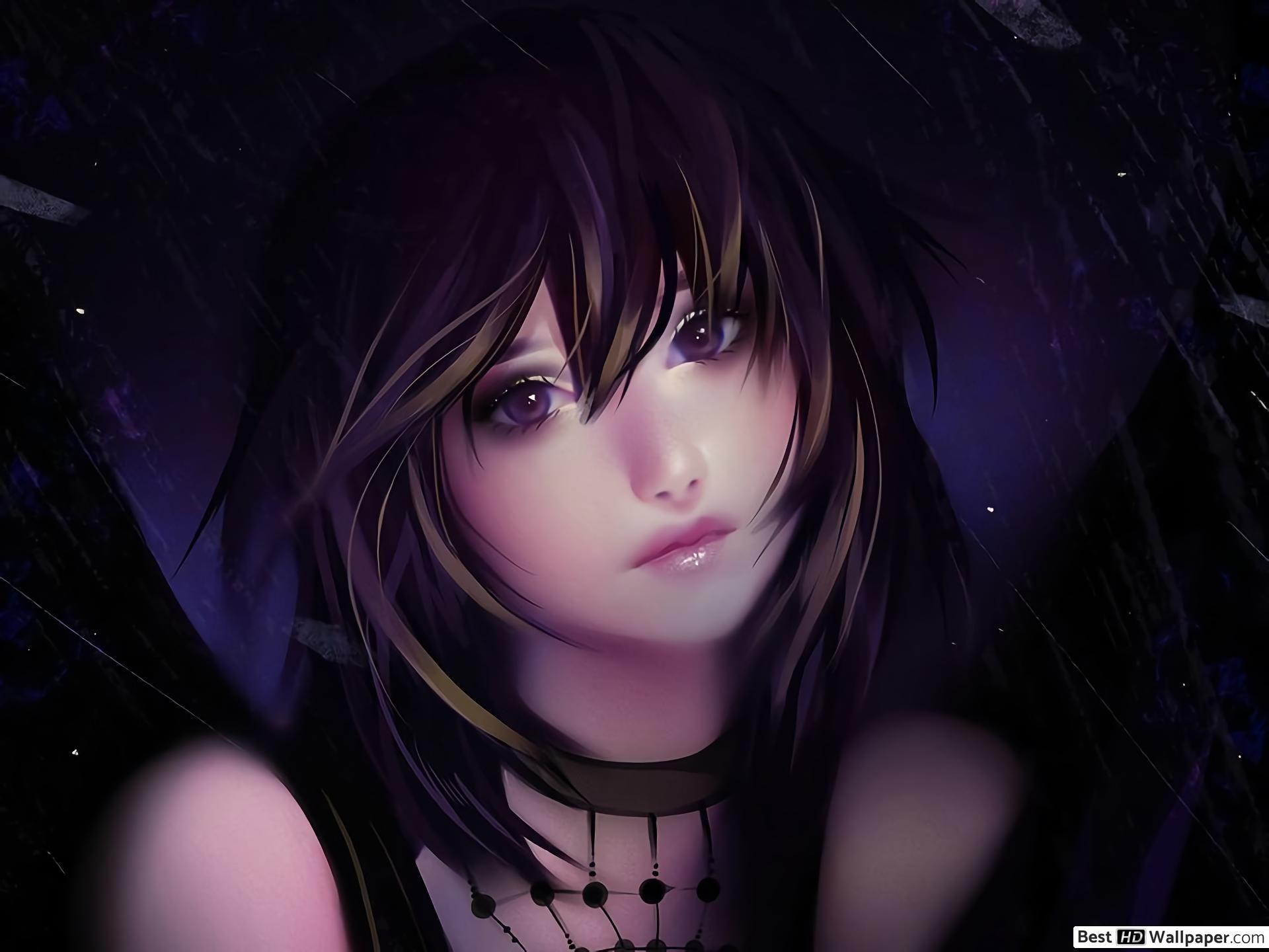 1920x1440 Sad anime girl HD wallpaper download