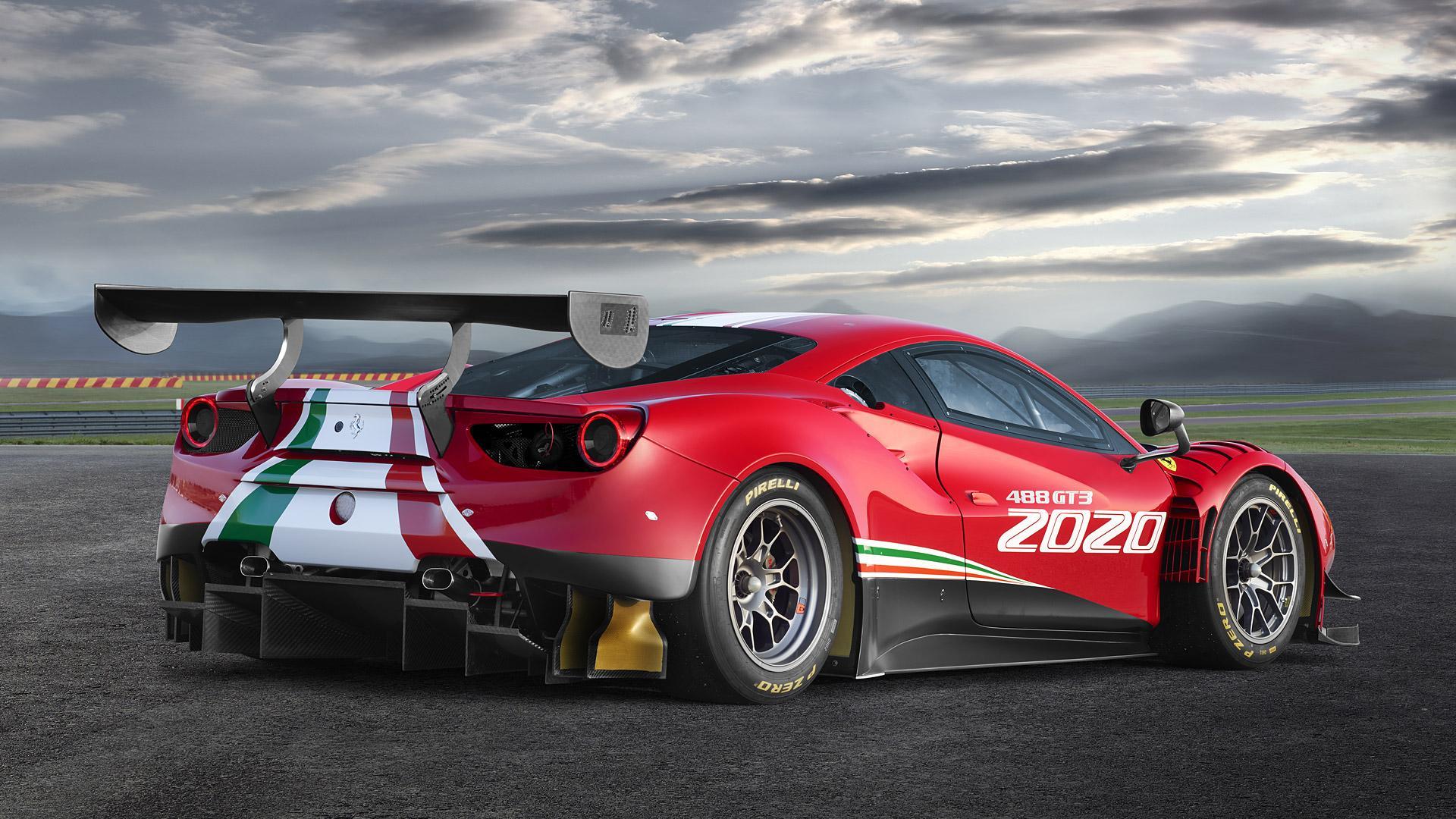 1920x1080 Ferrari 488 GT3 EVO Race Car 2020 Wallpaper